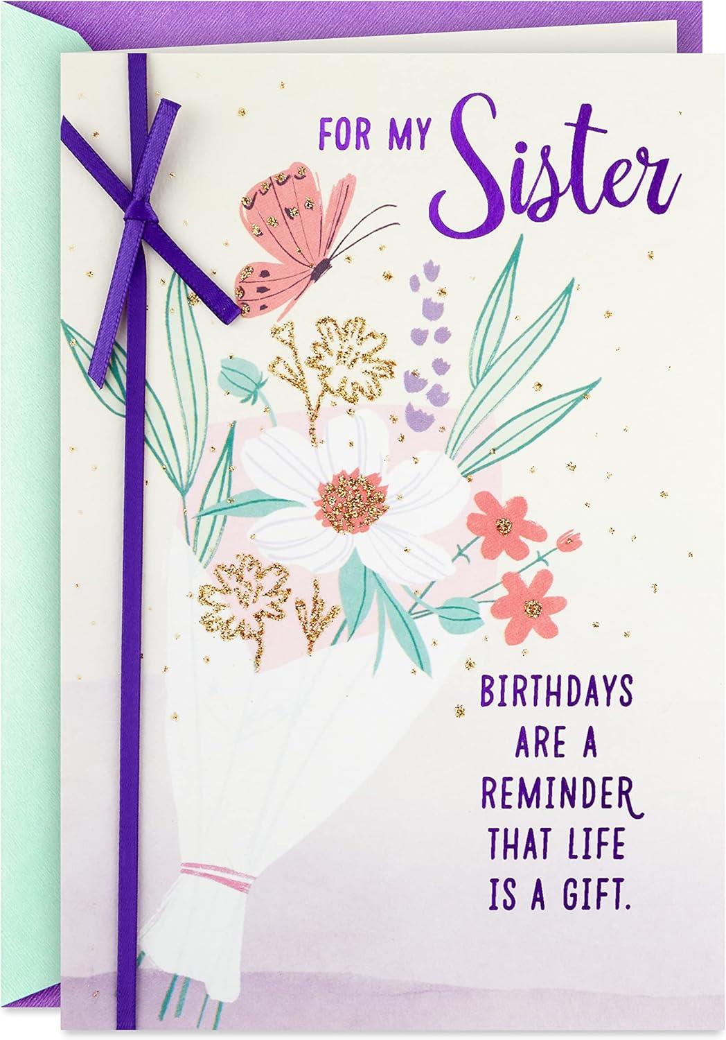 Best Birthday Card - Hallmark Birthday Card for Sister (Life is a Gift) Review