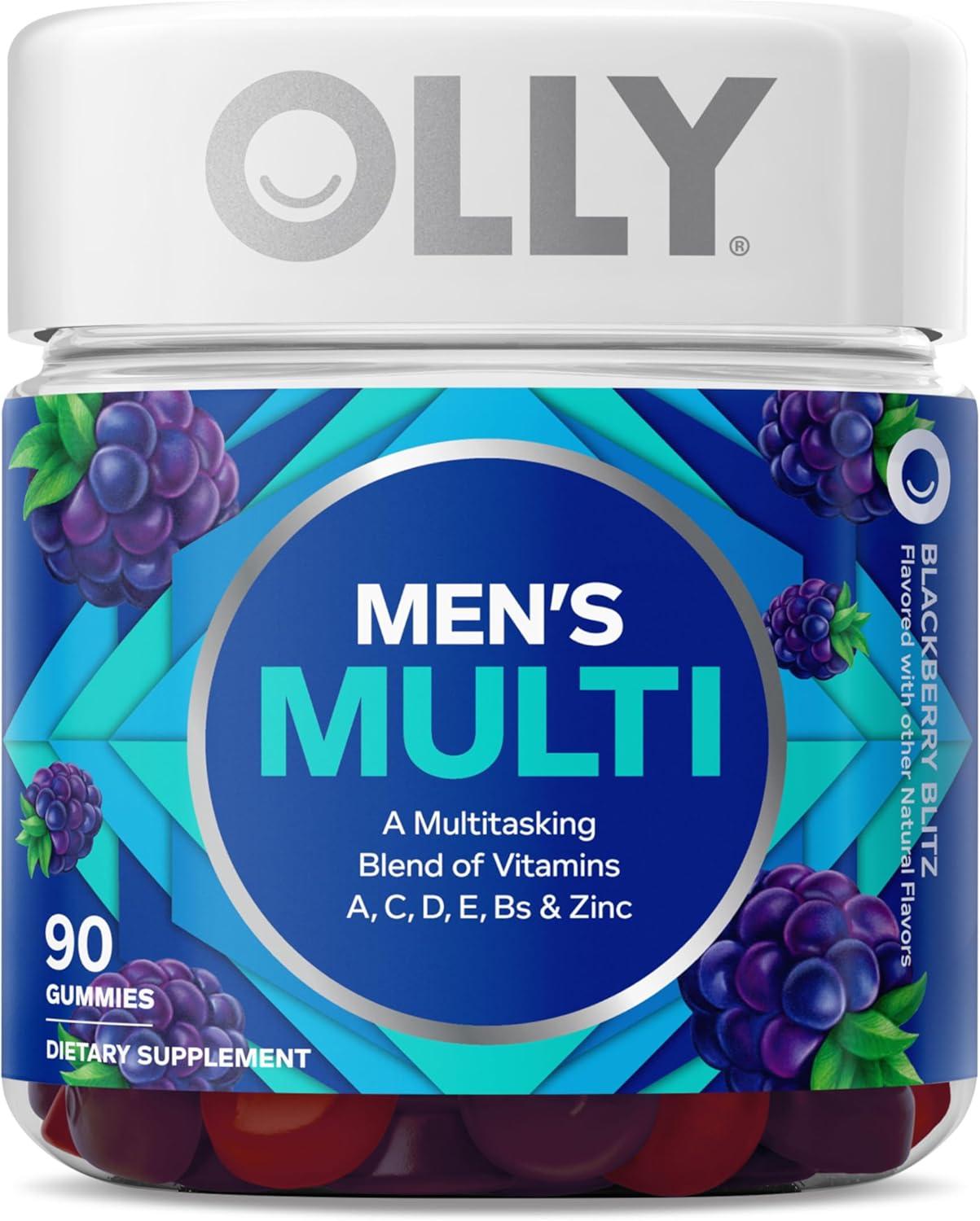 Best Multivitamin - OLLY Men's Gummy, Vitamins A, C, D, E, B, Zinc, Blackberry Flavor Review