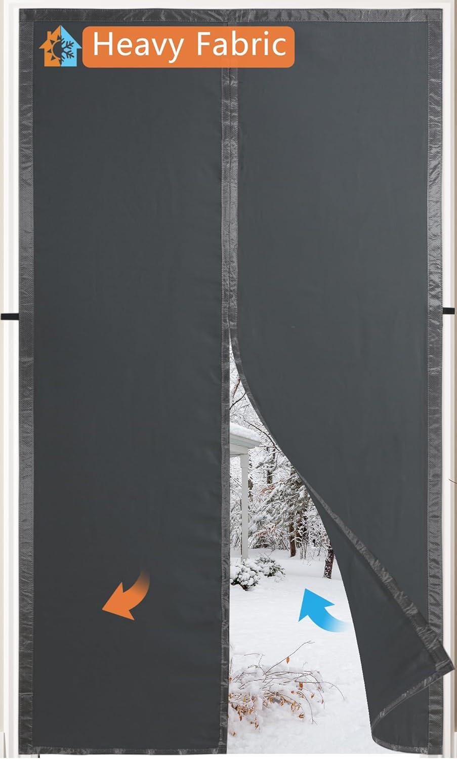 Versus Thin Plastic: Surprising Thermal Efficiency Of Magnetic Curtains