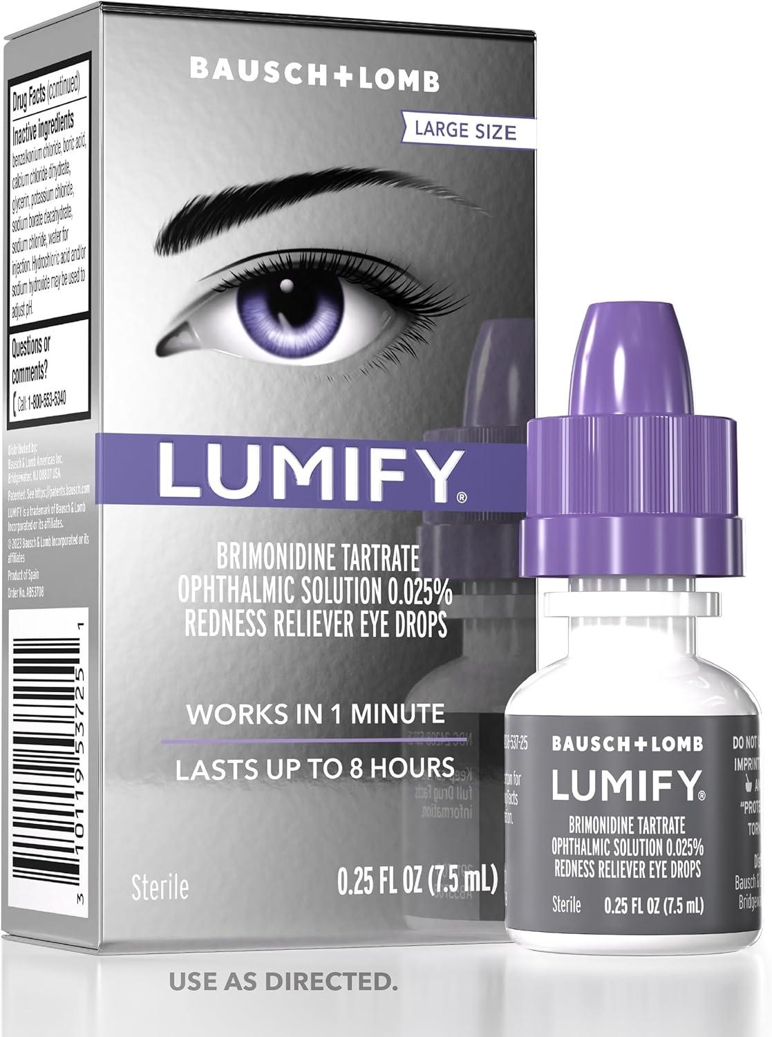 Best Eye Drops - LUMIFY Redness Reliever for Brighter Looking Eyes, Works in 1 Minute & Lasts Up to 8 Hours Review