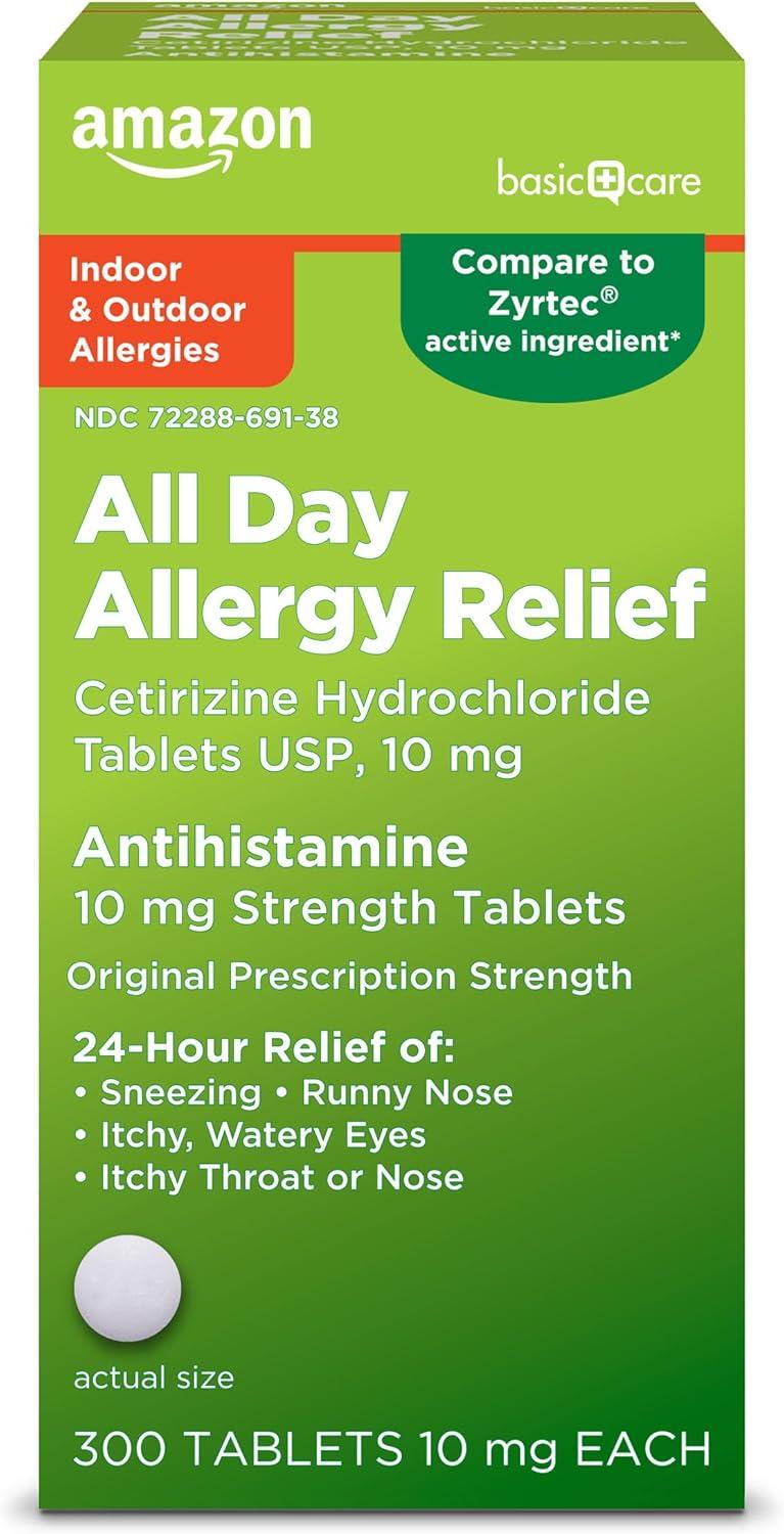 Compare Amazon Allergy Remedies: Tested 300-Count vs. Fast 24HR Relief