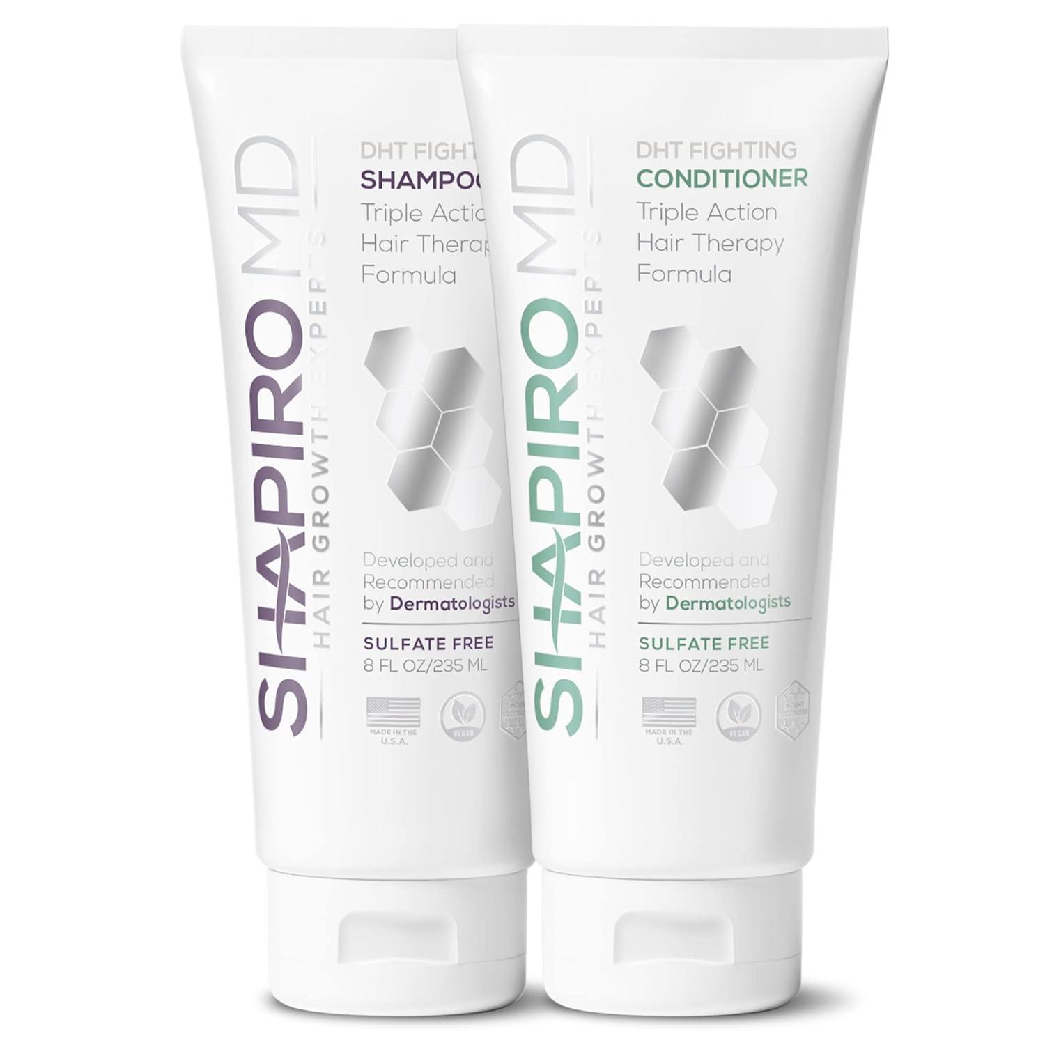 Shapiro MD Vegan DHT Shampoo vs. Conditioner: Tested Hair Solution...Real Results!