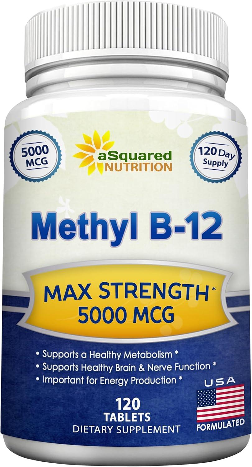 Max Strength B12 Showdown: Tested Methyl B-12 Energy Boost... 120 Tabs!