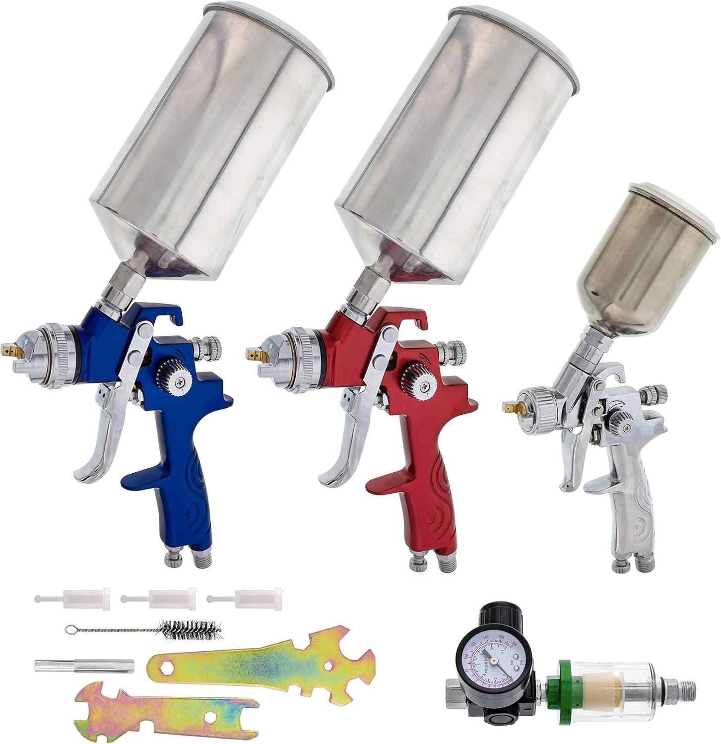 Amazing Paint Sets Compared: HVLP, 3 Guns, & Maintenance... Car Detailing Essentials On Sale!