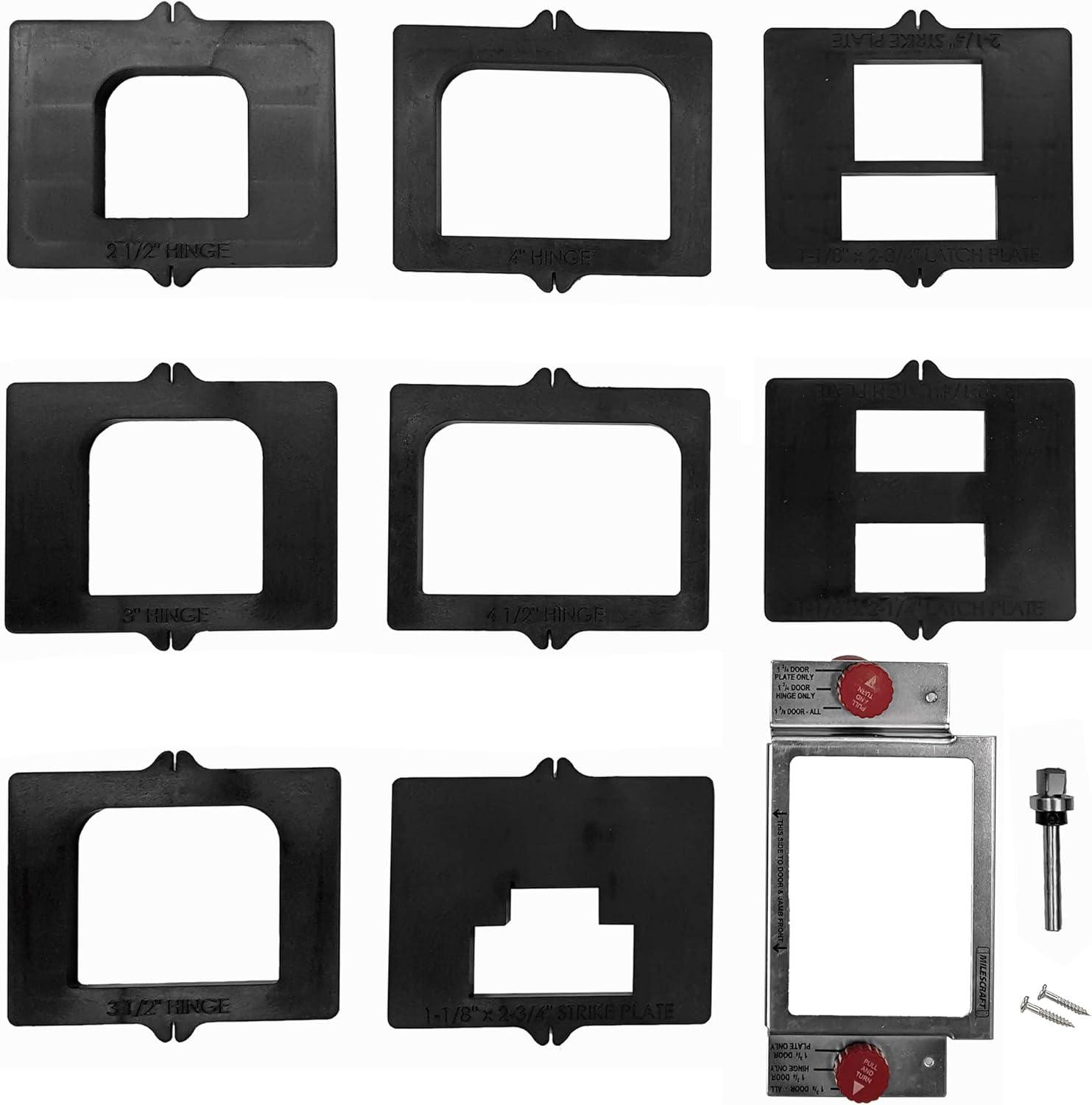 Milescraft hinge kit tested: Latch templates, stunning ease... Perfect door installation