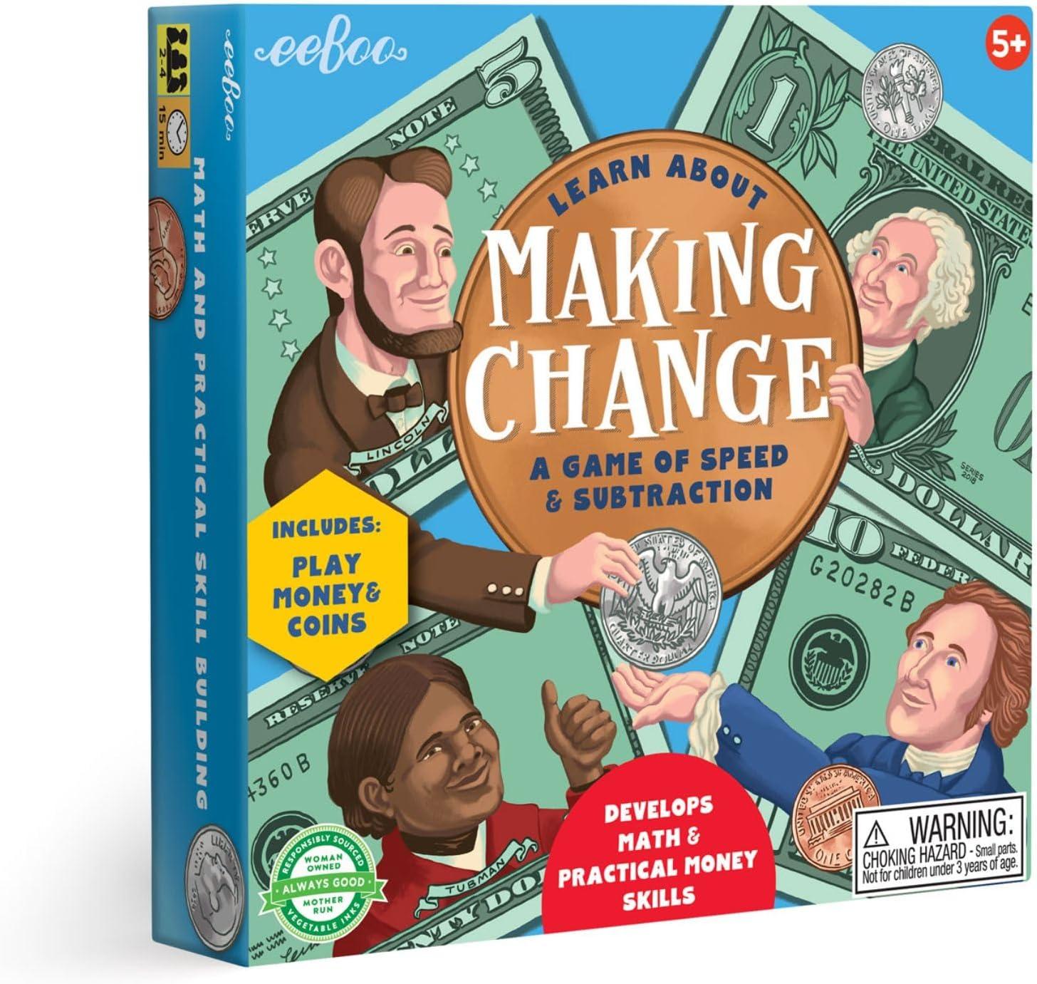 EeBoo’s Change Game: Tested Skills for Kids, Simple Fun Money Lesson!