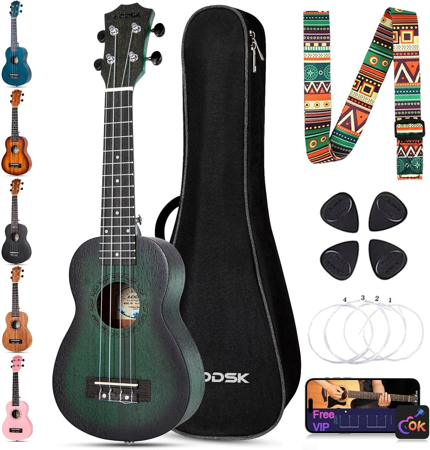 Beginner Ukelele Compared: Surprising Test Of Green 21-Inch With Bag... (Holiday Must-Have)