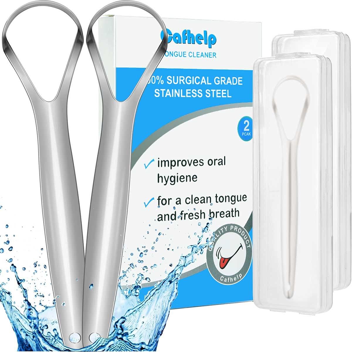 Essential Twin Tongue Cleaners: Stainless Steel Versus Bad Breath... Tested Oral Fix