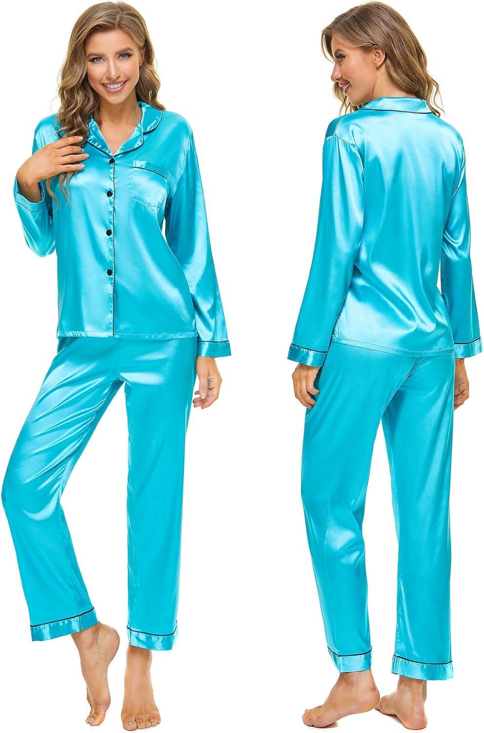 Durable Silk Pajamas: Tested Versus Satin Sets' Style & Comfort...XS-3XL Trend Sleepwear