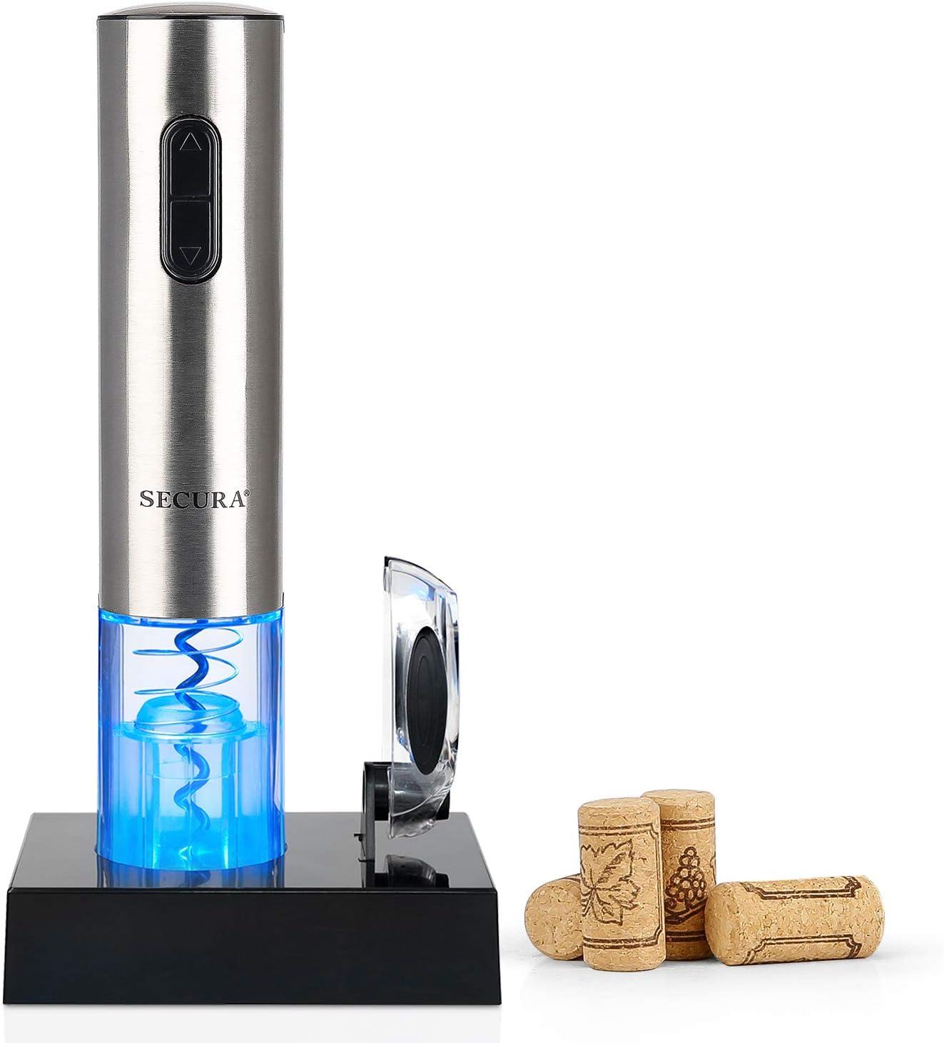 Compared: Surprising Power In Electric Wine Openers... tested, stainless steel, foil cutter