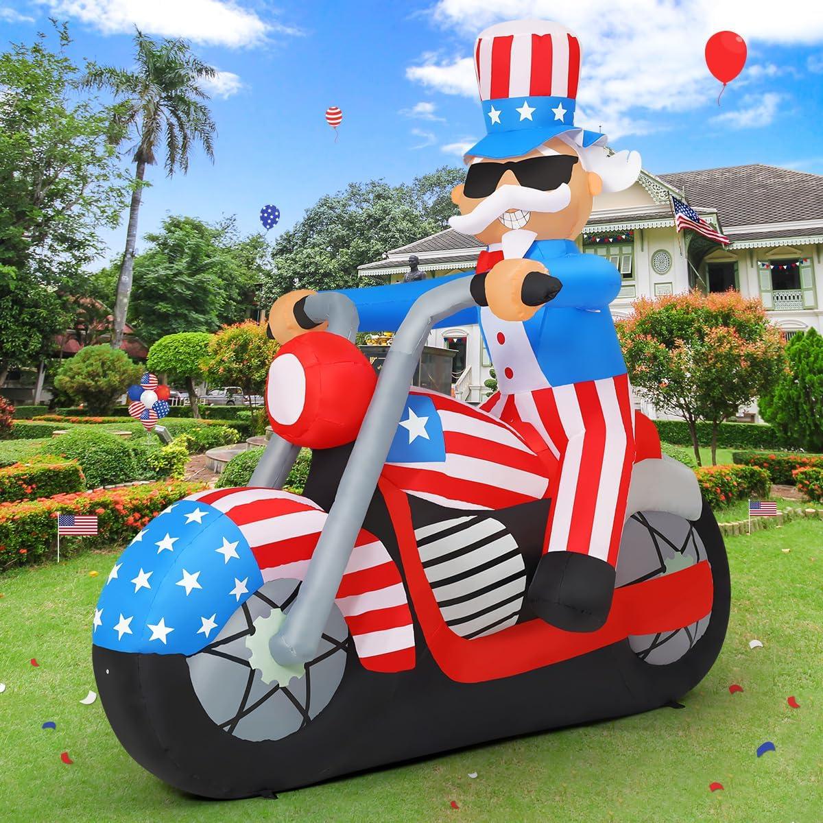 GoUSH Patriotic Inflatable vs. Usable Outdoor LEDs... Showdown!