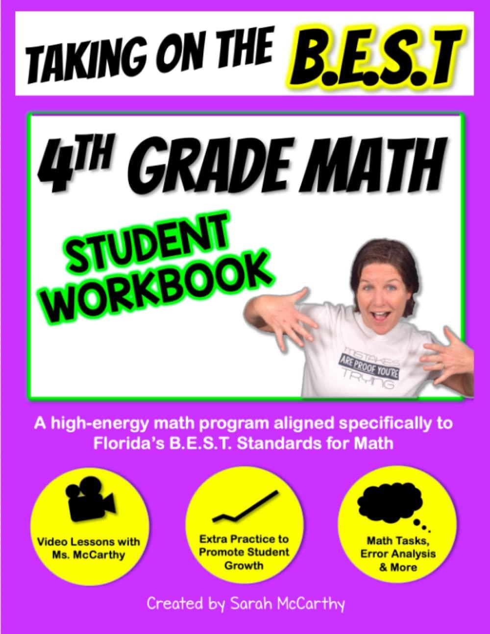 Best 4th Grade Workbook: Versus Standards… Tested for Florida Math Fun!