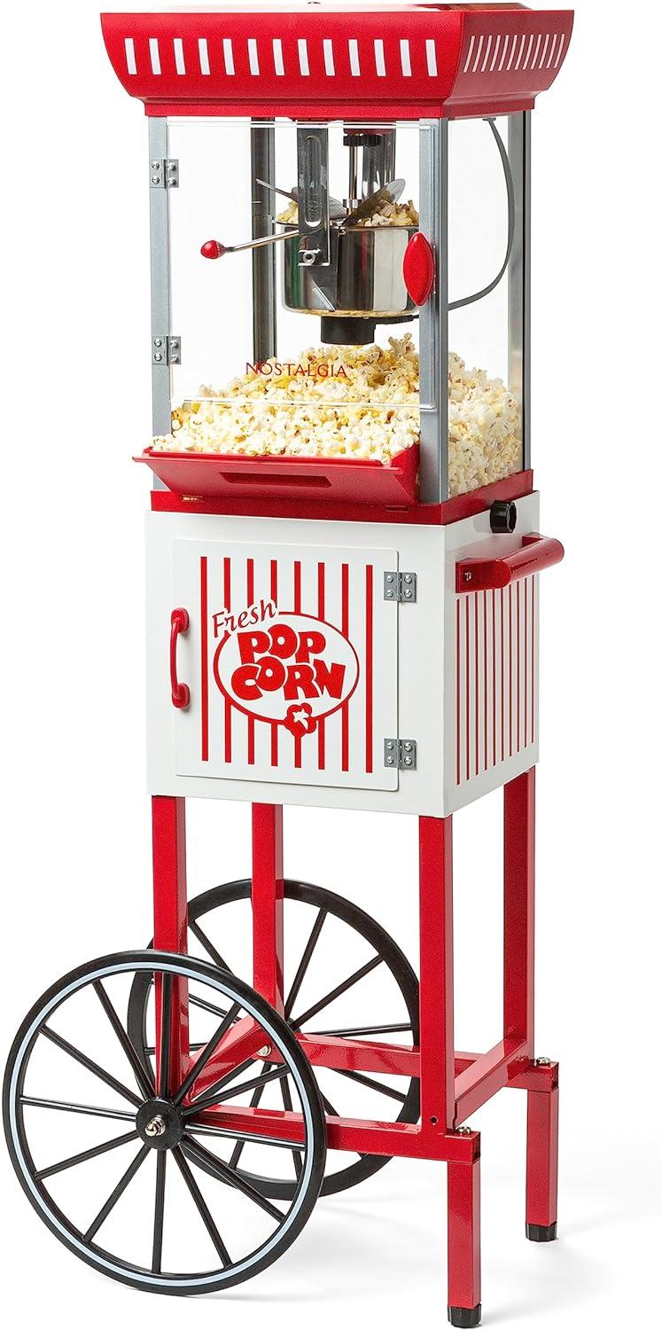 Vintage Popcorn Machine Showdown: Tested 10 Cups, 2.5 Oz Kettle Red White