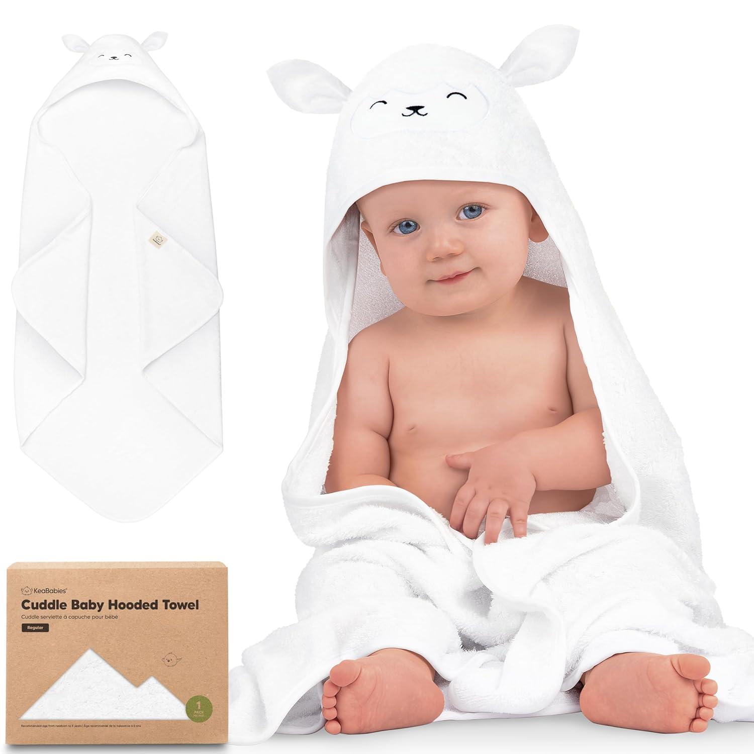 Viscose bamboo hooded towel versus cotton—absorbent tested, newborn approved!