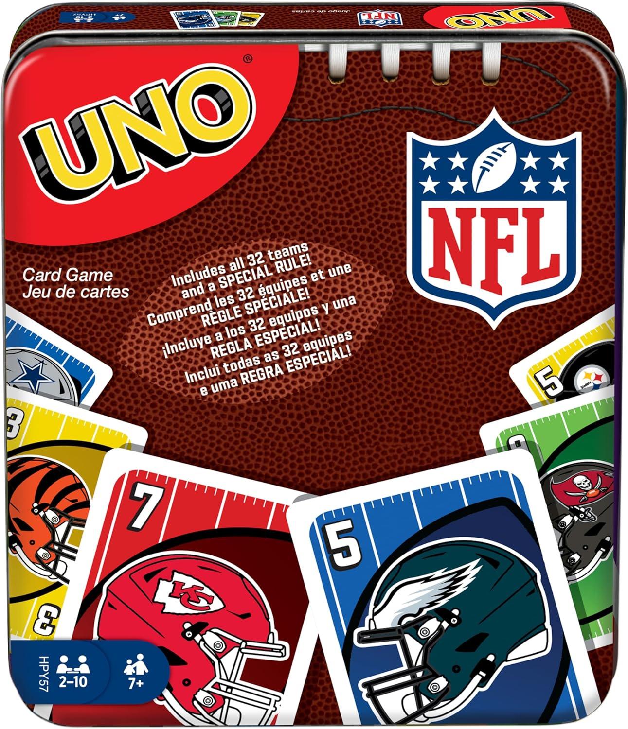 UNO NFL Game Showdown: Storage Tin & Special Rule Compared