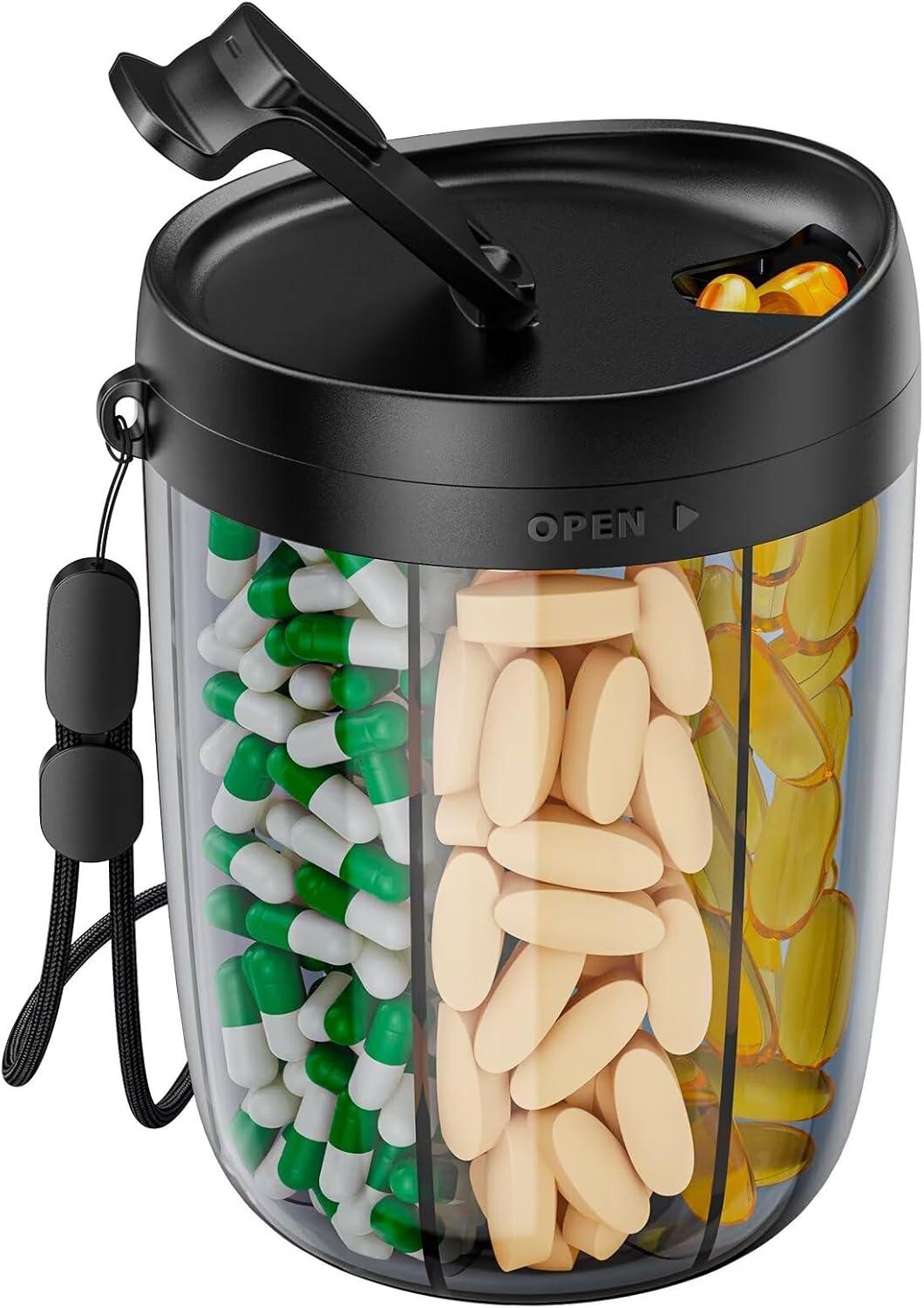 Surprising Insight: PULIV Organizer - Anti-Mixing Labels, Wideopening Bottles, 6-Pill Capacity - Compared