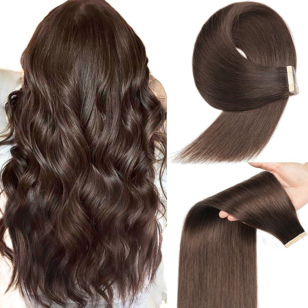 Dark Brown Tape-In Extensions Showdown: Seamless, Remy Hair Tested!
