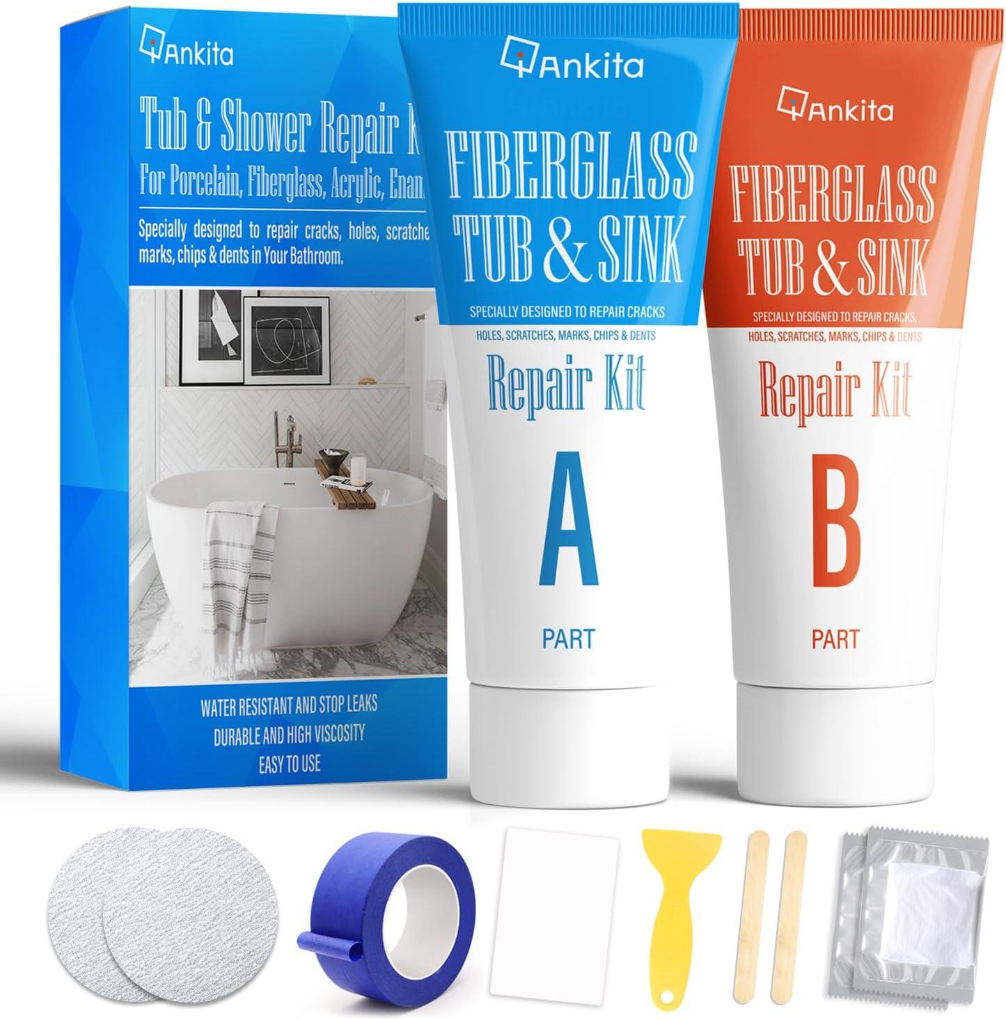 Showdown: White Kit for Bathroom Fix, Enamel & Rust