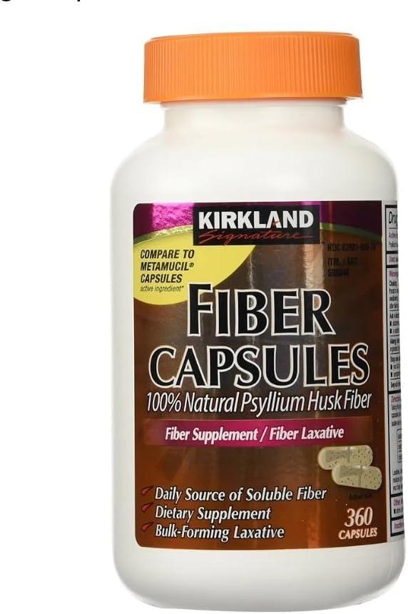 Kirkland's 360-Cap Bottle vs. Metamucil's Psyllium: Surprising Fiber Showdown