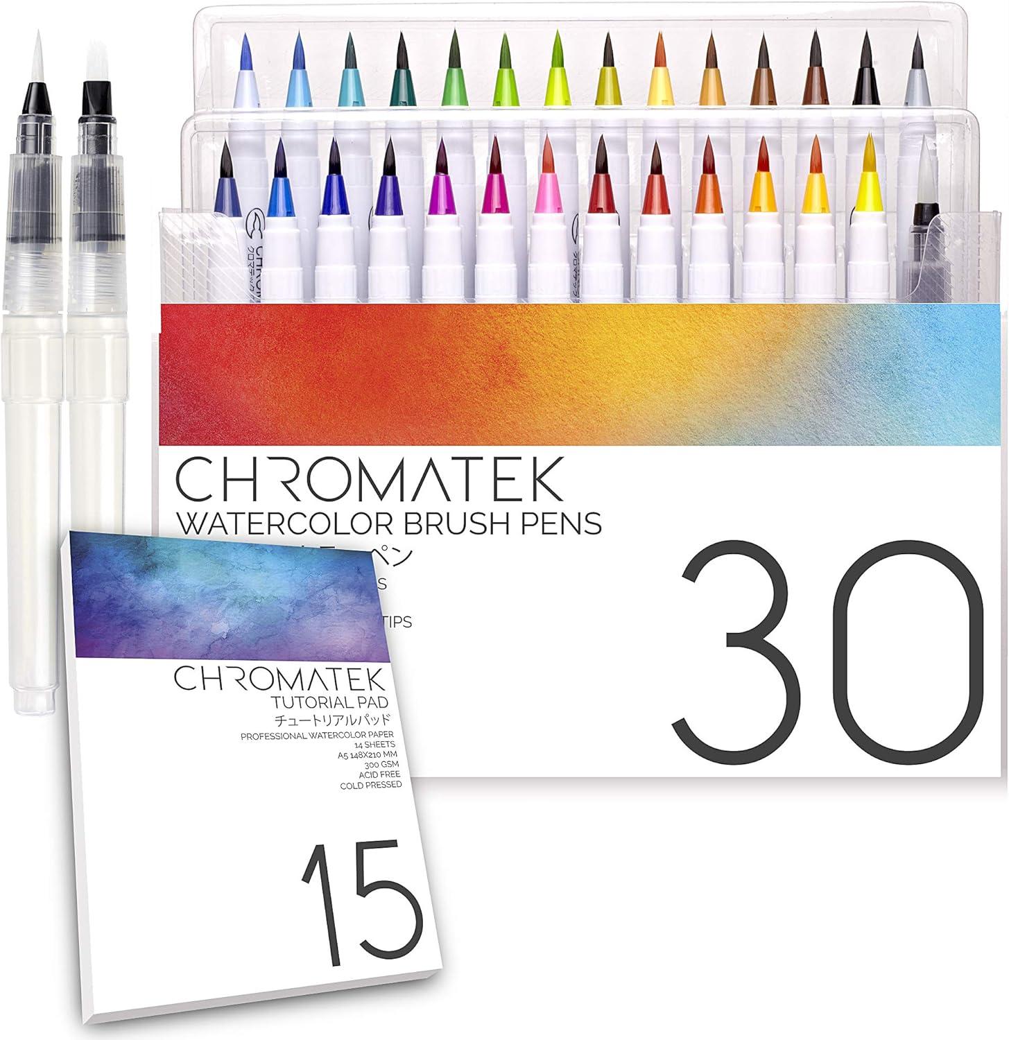 Chromatek Watercolor Pens Showdown: Tested for Blending, Portability, & Value