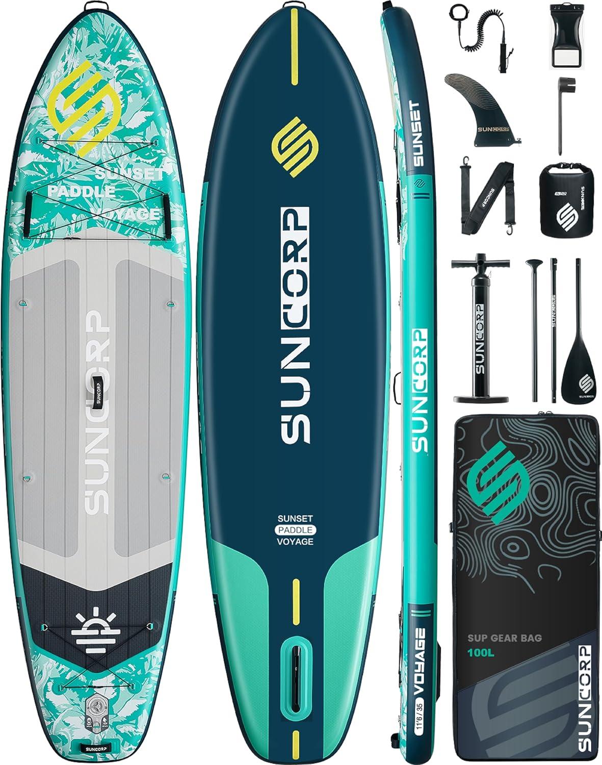 Paddle Board Showdown: Suncorp's Setup vs. Portable Pump's Efficiency