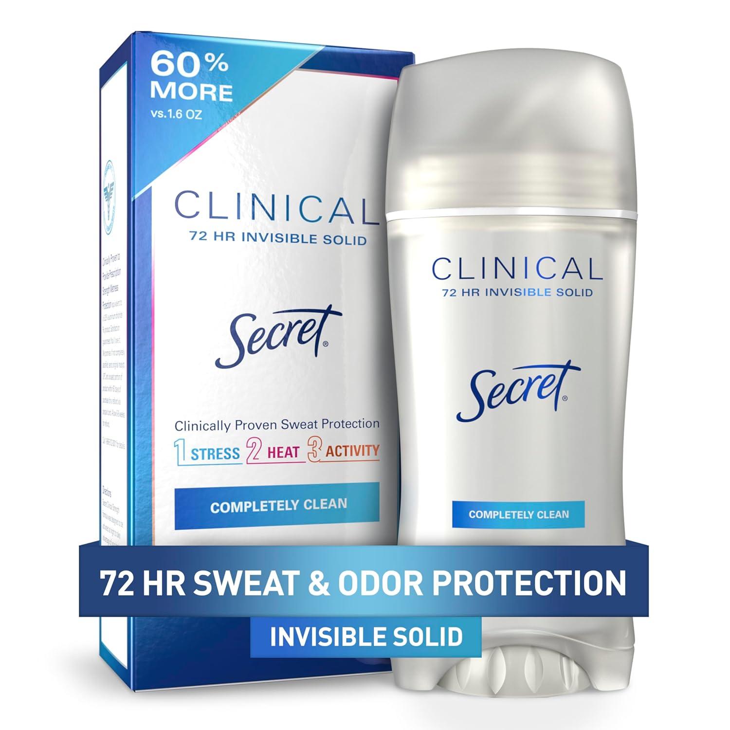 Secret Antiperspirant Showdown: 72hr Sweat Protection vs. PH Minerals