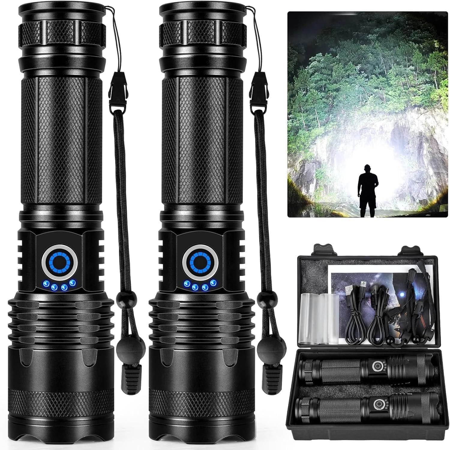 990k Lumens vs 5 Modes: Waterproof Flashlights Showdown for Hiking Use