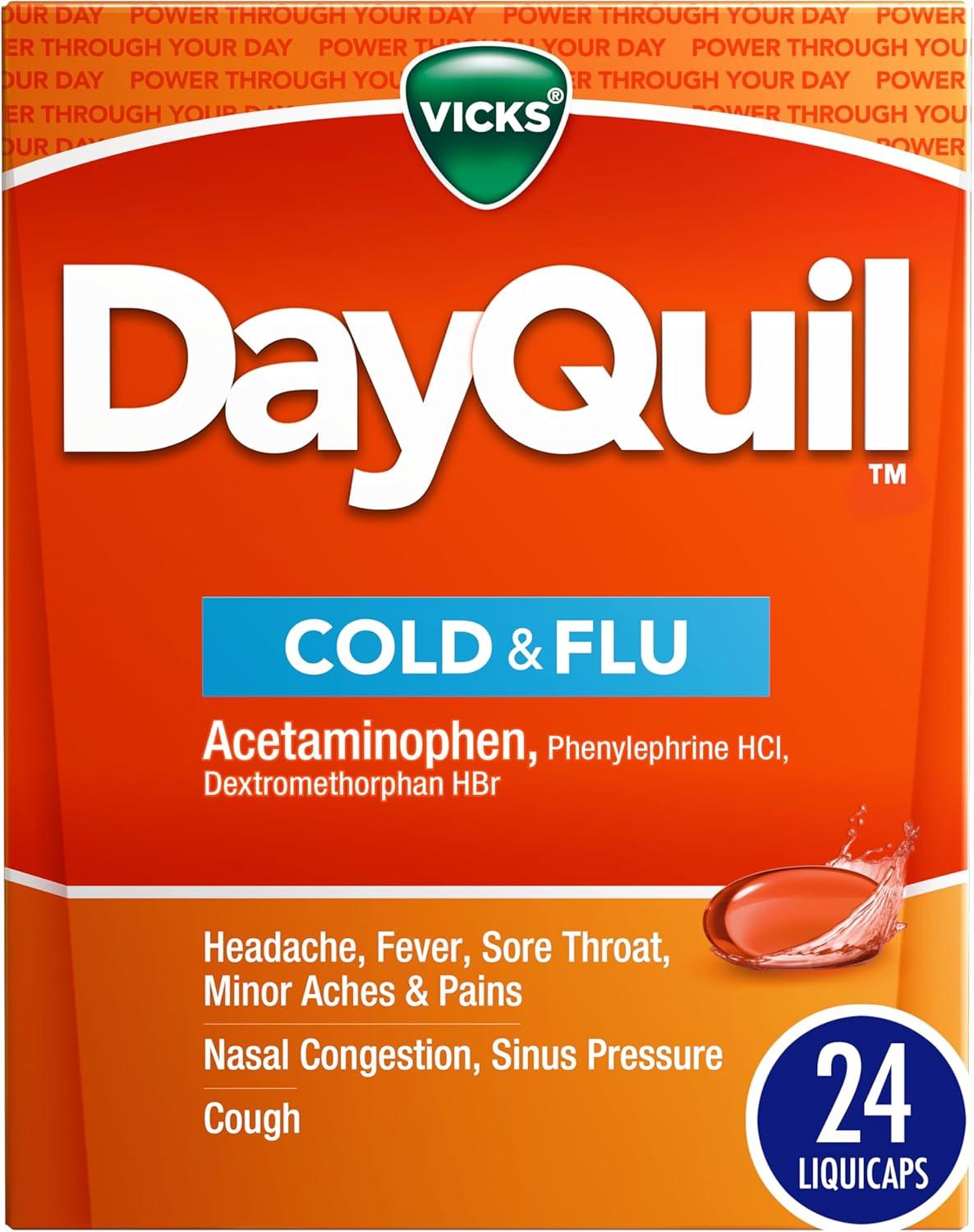 Vicks DayQuil LiquiCaps vs. Non-Drowsy 24-Hour Cold Relief: Surprising Insight
