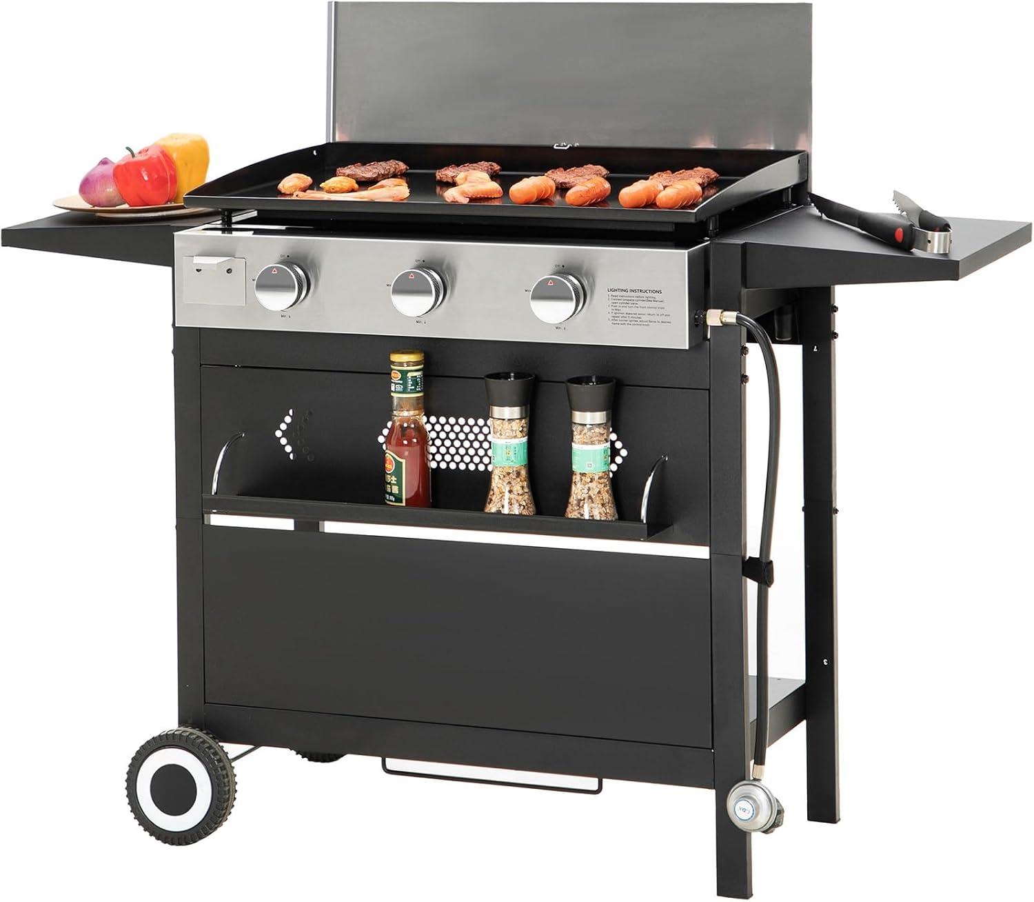 Ceramic Griddle & 33k BTU Showdown: Portable Propane BBQ Tested for Perfect Sizzle