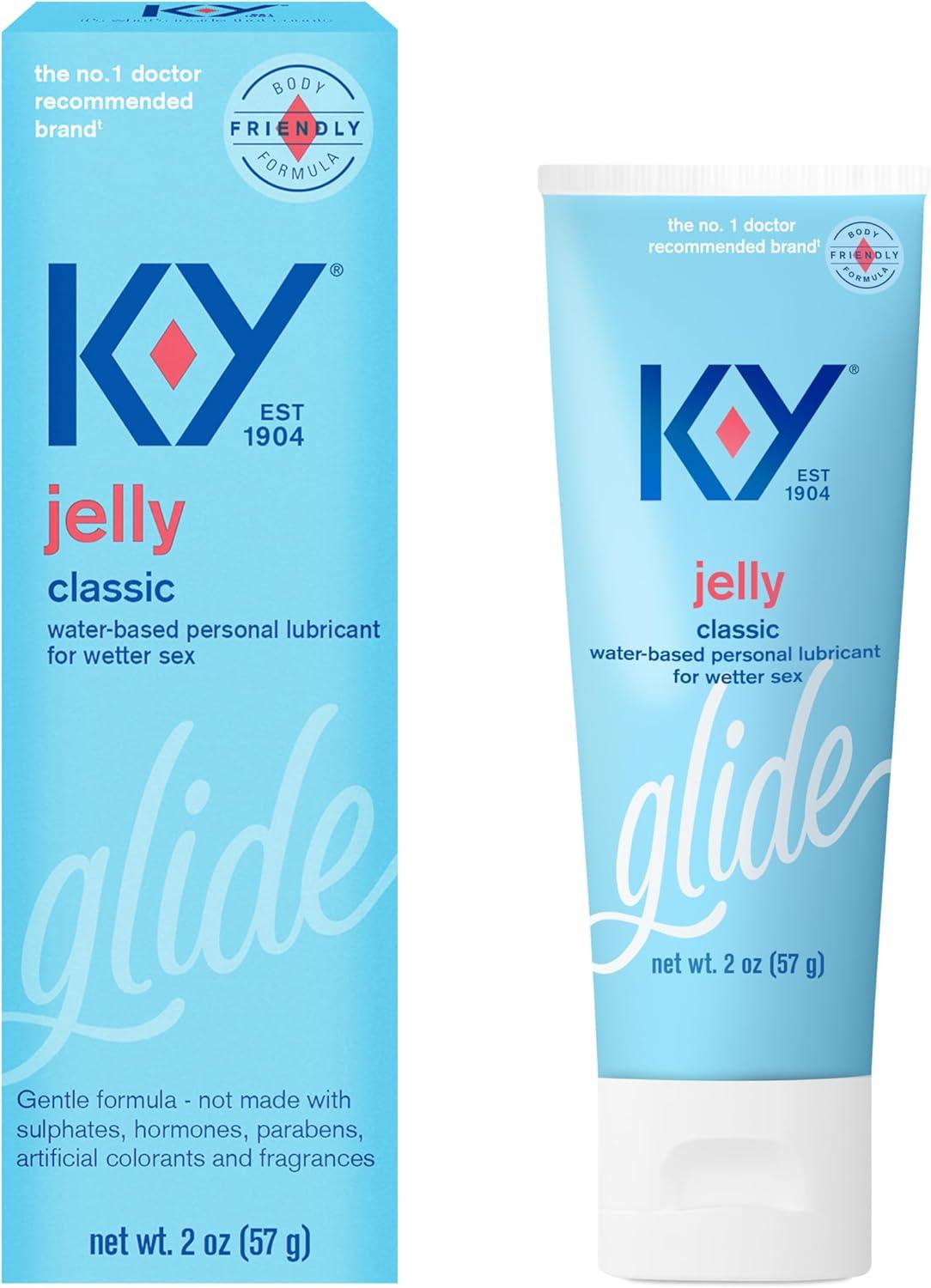 K-Y Jelly Water Based Lube Versus Anal-Friendly: Surprising pH Tested, 2 Oz Non-Greasy, Toy Safe