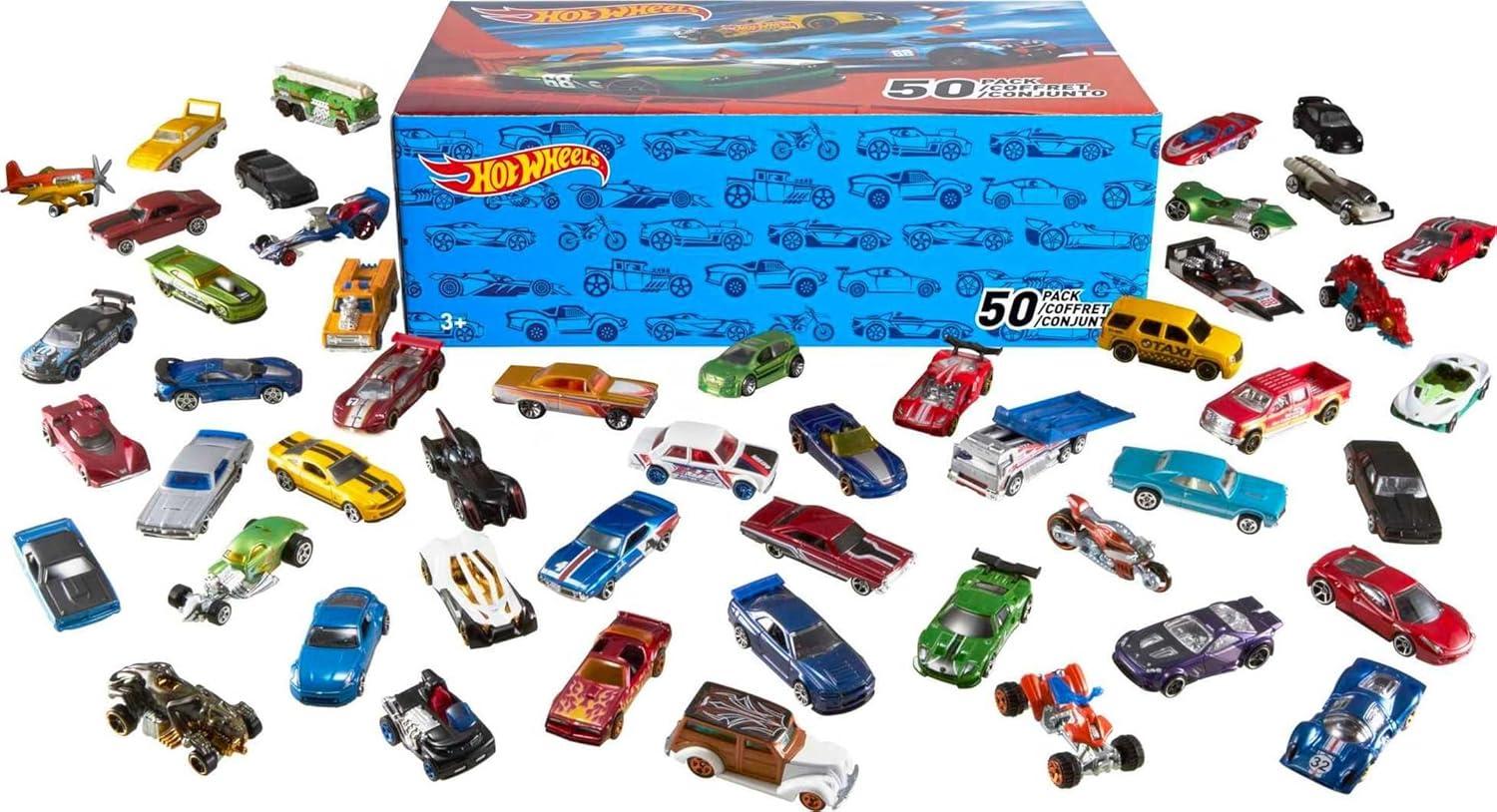 Hot Wheels Toy Trucks & Cars 50-Pack Showdown: Surprising Scale... Amazon Exclusive?
