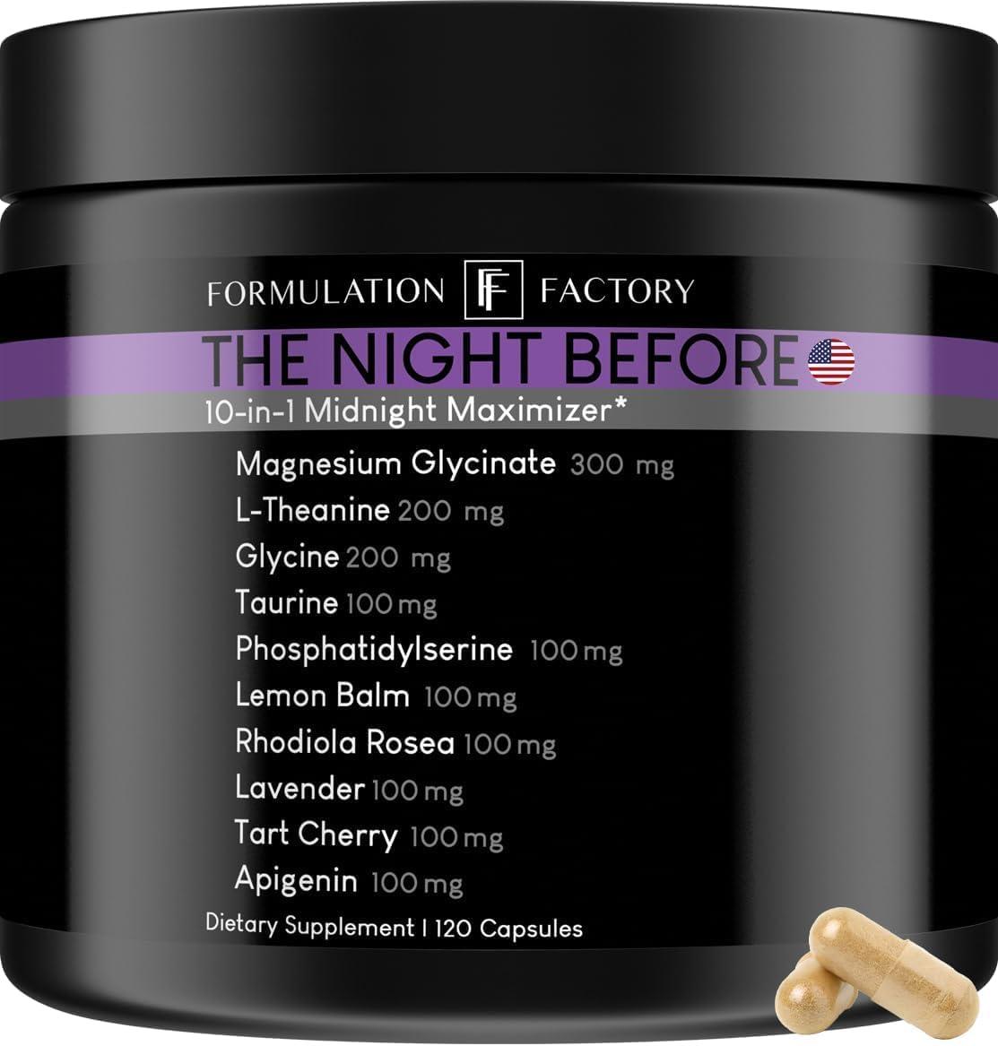 Night Before 10 in 1 Maximizer Tested: Mag, Thea, & Focus for Stress-Free Sleep