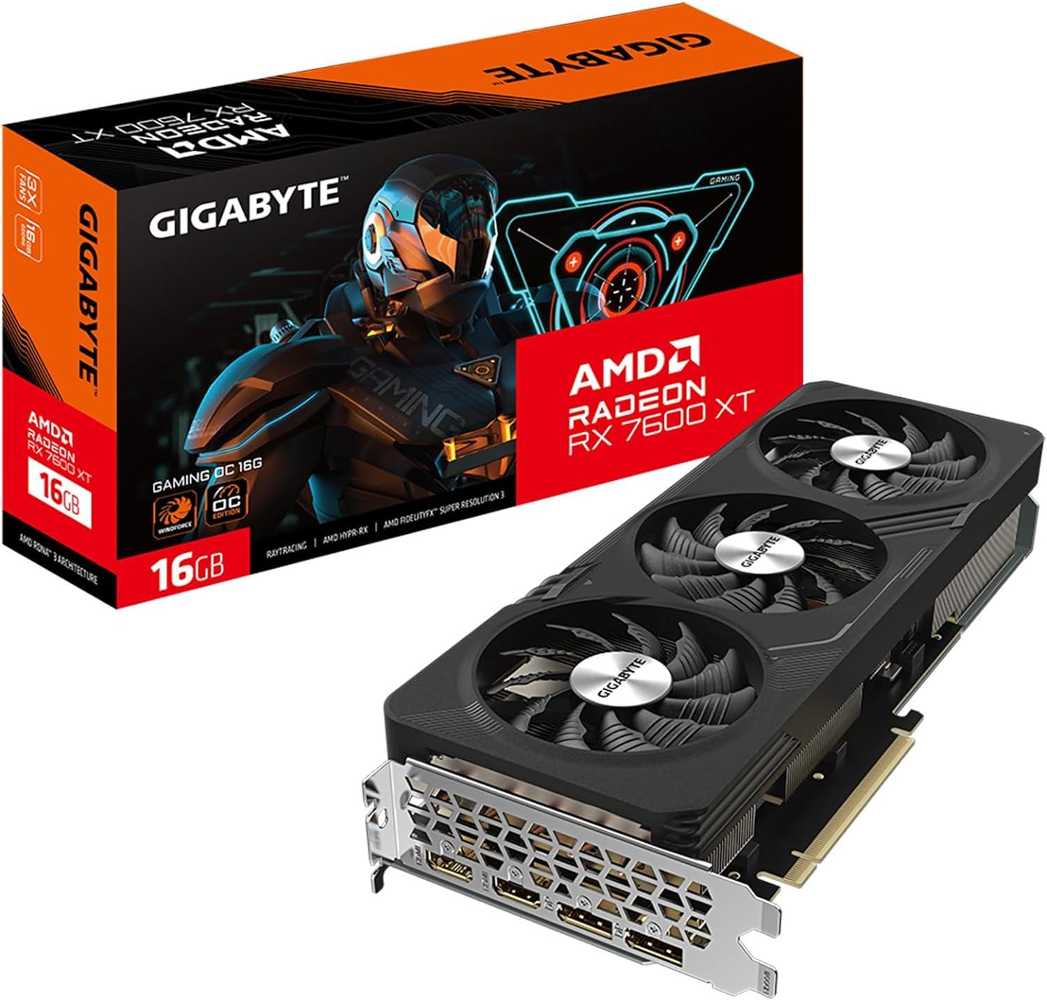 Gigabyte RX 7600 XT: 3X WINDFORCE Fans Tested 16GB GDDR6 for Gaming