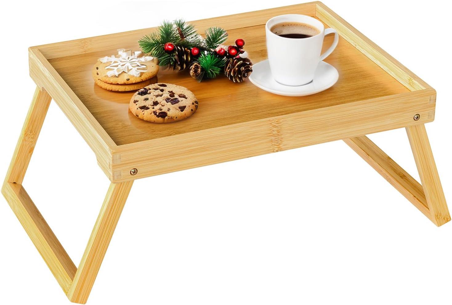 Bamboo Bed Tray (Folding Leg) vs. Laptop Desk Snack Tray (Beige): Tested for Morning Productivity & Comfort