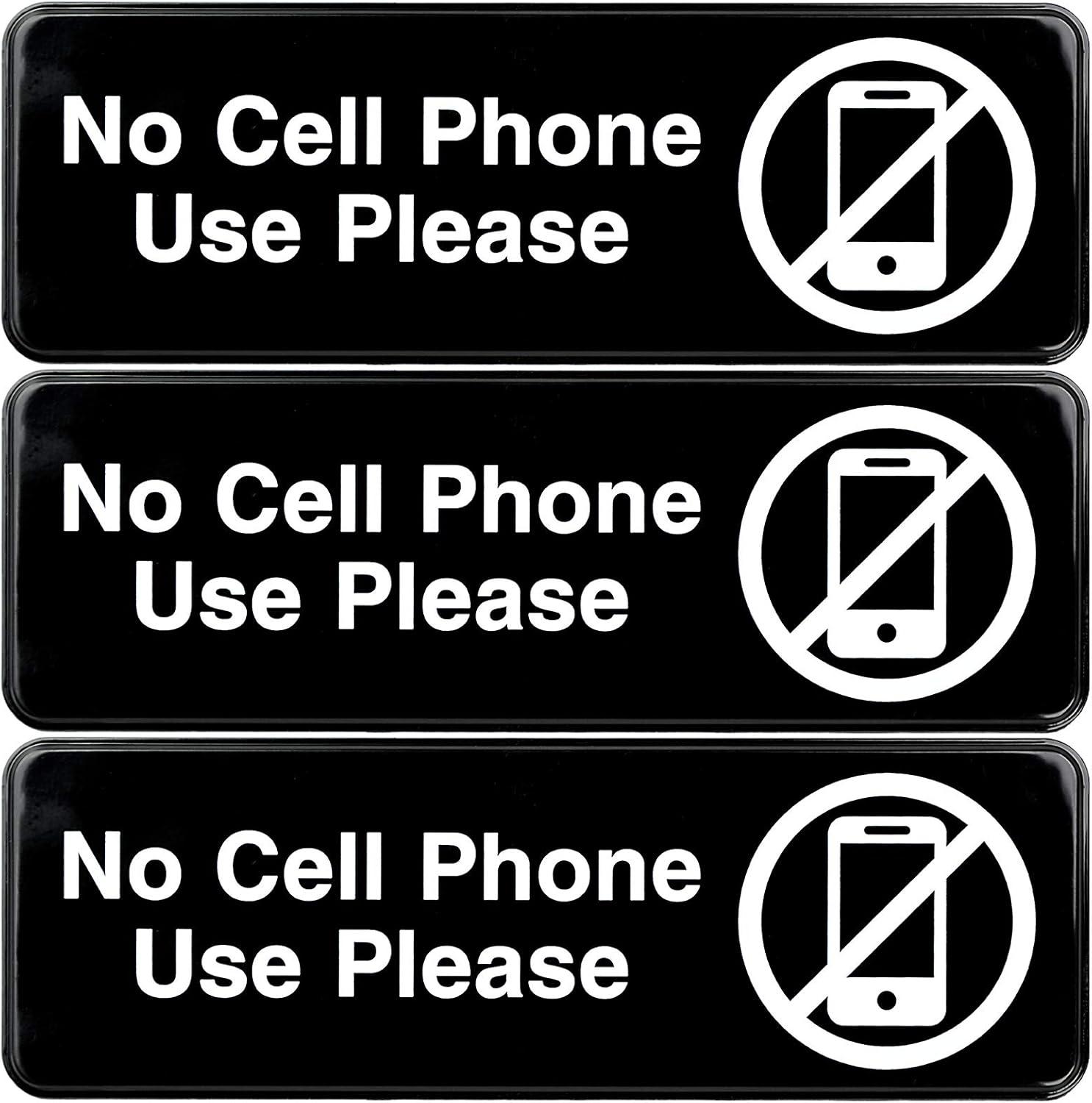 Excello No Phone Use Sign vs. Weather Resistant Board: Tested for Office Safety