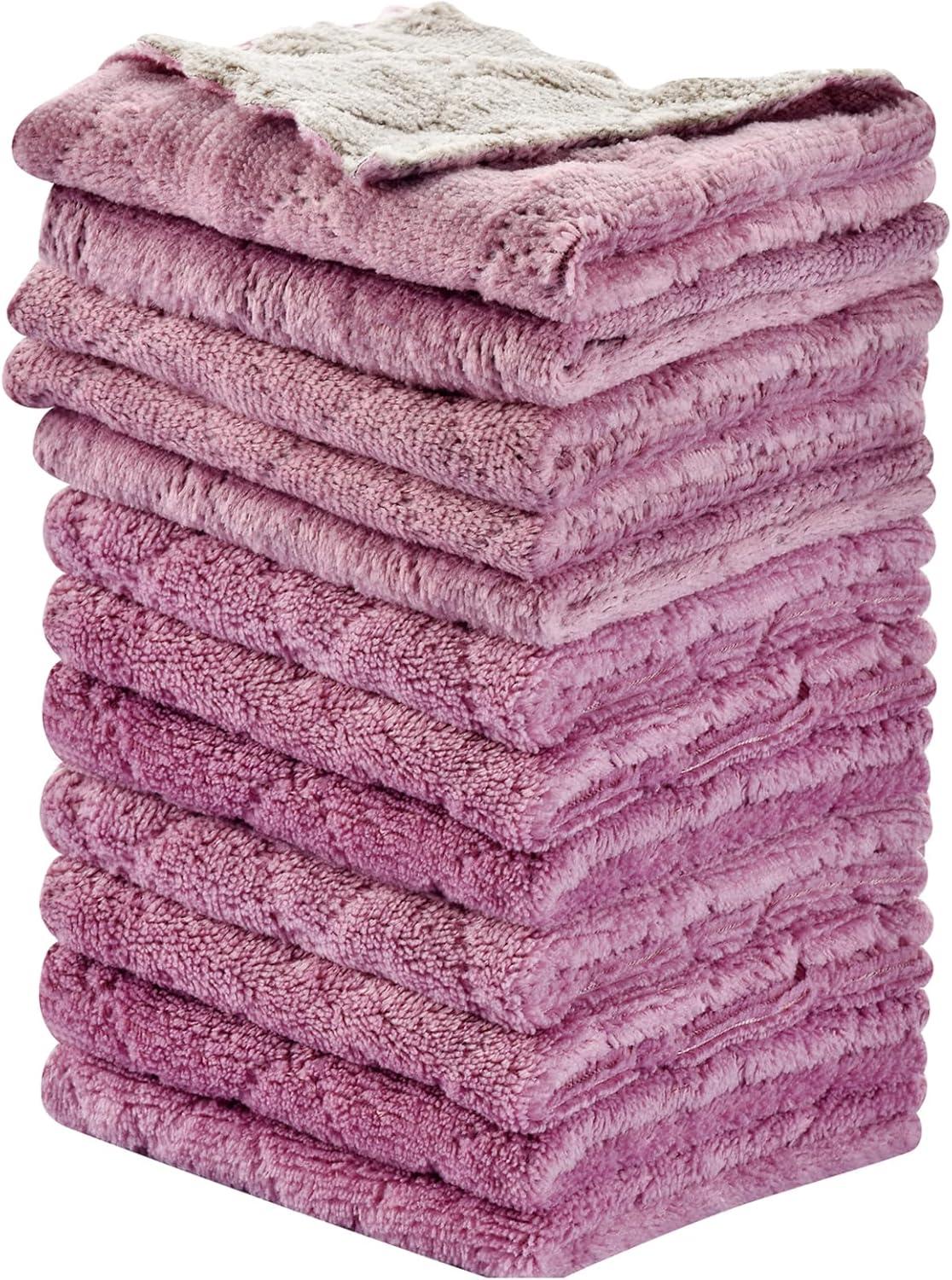 12PCS Kitchen Towels vs. Reusable Cloths: Double-Sided Microfiber Tested for Unseen Use Cases