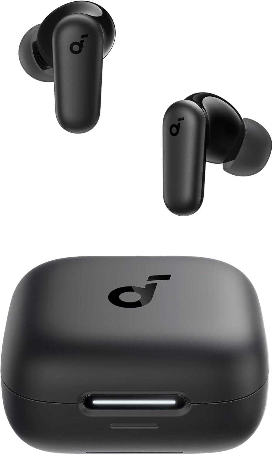 Soundcore P30i Showdown: 45H Playtime, 2-in-1 Case, IP54, Smart Noise Cancelling (Black)