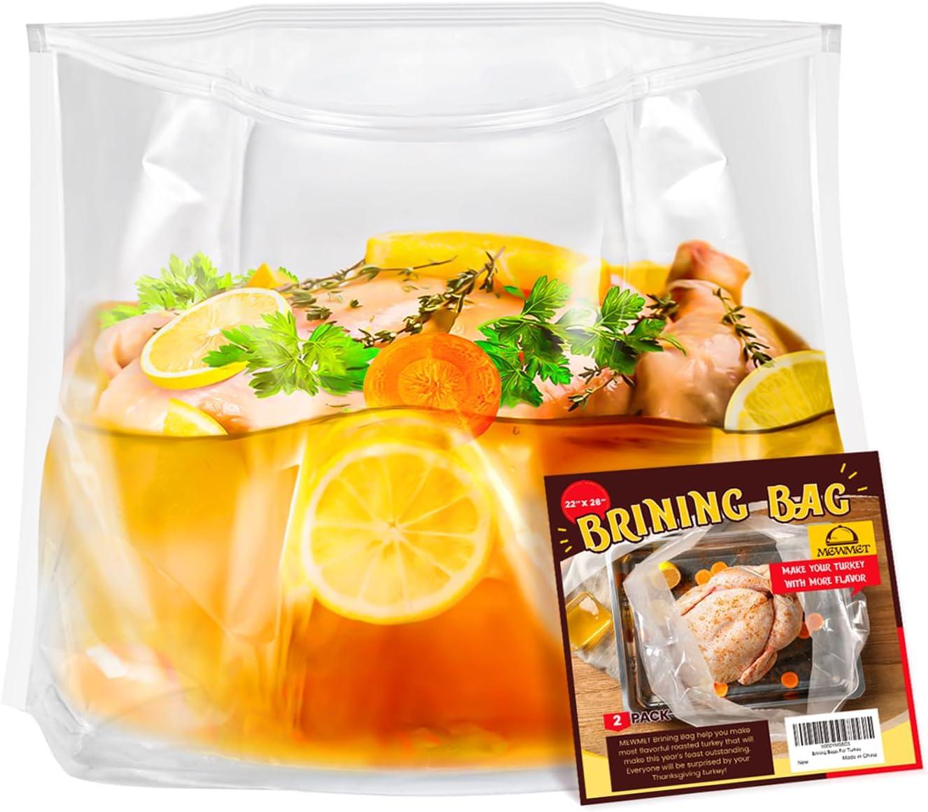 Surprising Turkey Brining Bags: Double Zipper, Thicker Material, Cotton Strings - Tested for 35lbs