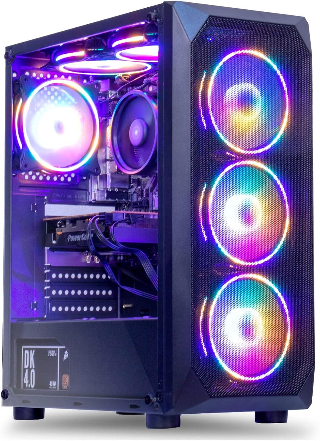 Gaming PC Showdown: Surprising R5 3600, RTX 4060, 16GB DDR4, 500G NVME, A320, 6RGB Fans, Windows 11 Pro