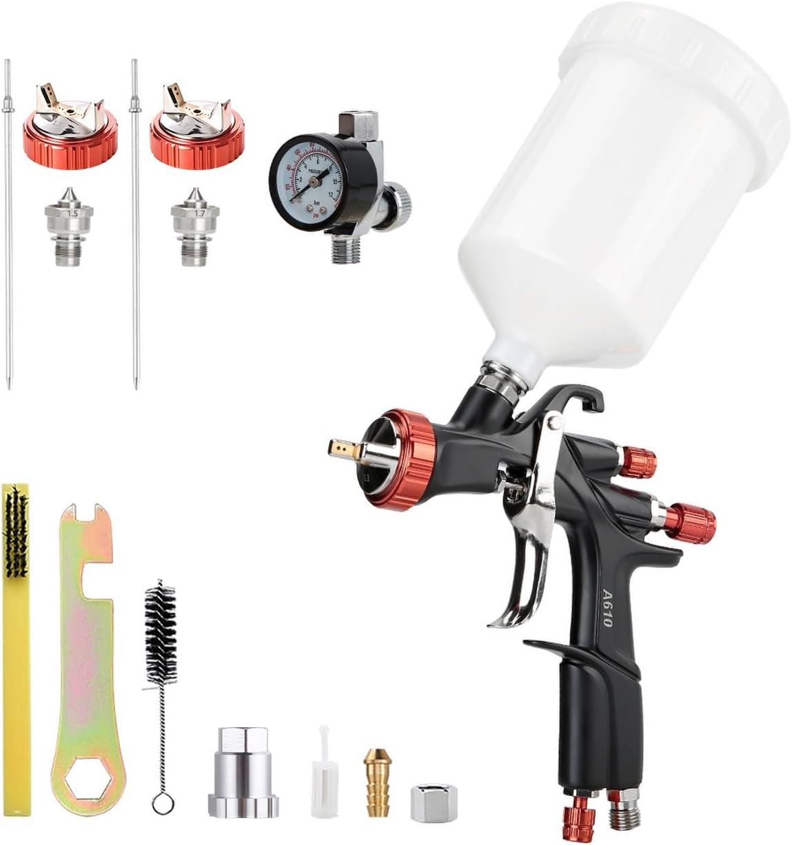 R500 LVLP Efficiency Tested vs. A610 Auto Nozzle Flex: Surprising Paint Gun Showdown