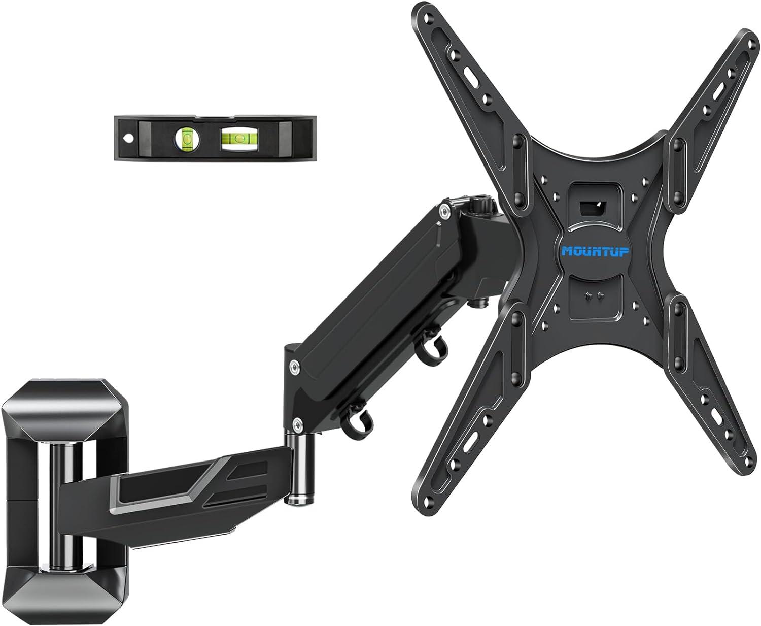 MOUNTUP Height Adjustability vs. Gas Spring Bracket: Tested for 26-55 Inch TVs & Safe Corner Installation