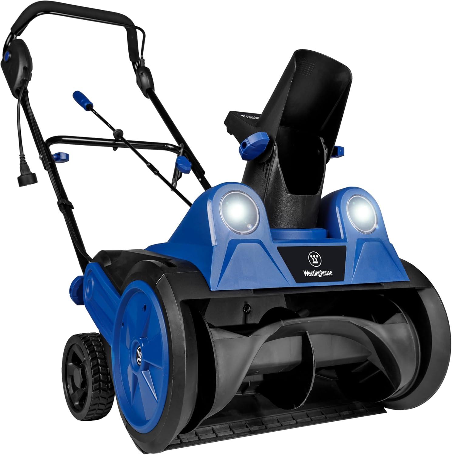 Electric Snow Blower Showdown: 18-Inch, Dual LED (25ft, 650lbs/min, Adjustable Chute)