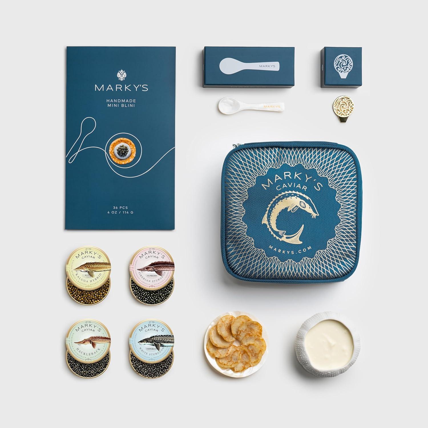 Premium Caviar Showdown: Curated, Amber-Rich, Crisp, & Subtle - Gifting with Blini & Tin Opener?