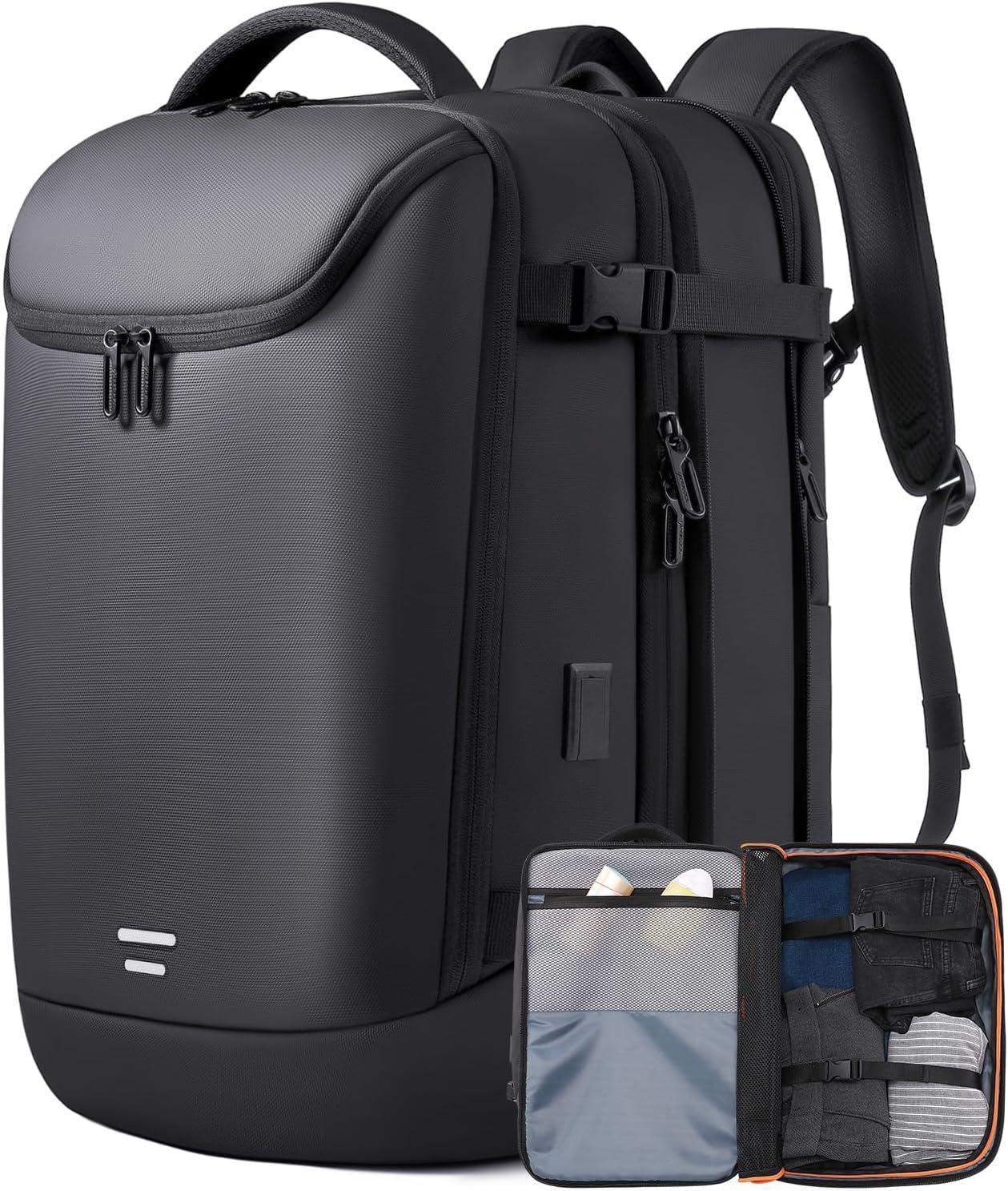 Travel Backpack Showdown: 50L Expandable, Water-Resistant Tested, Laptop & USB for Women & Men