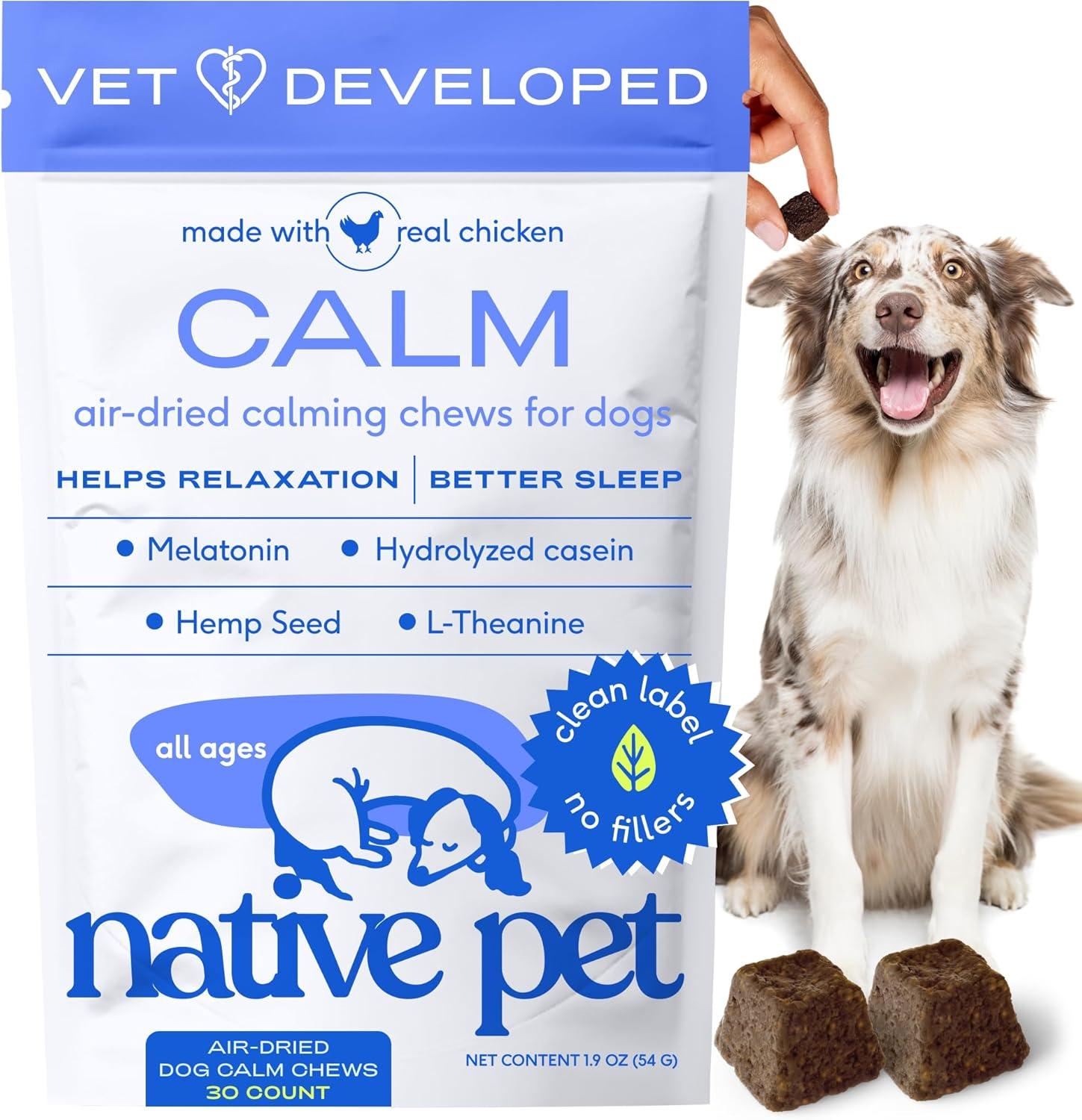 Tested Calming Chews for Dogs: No Sedation, Lasting Relaxation for Stressful Moments