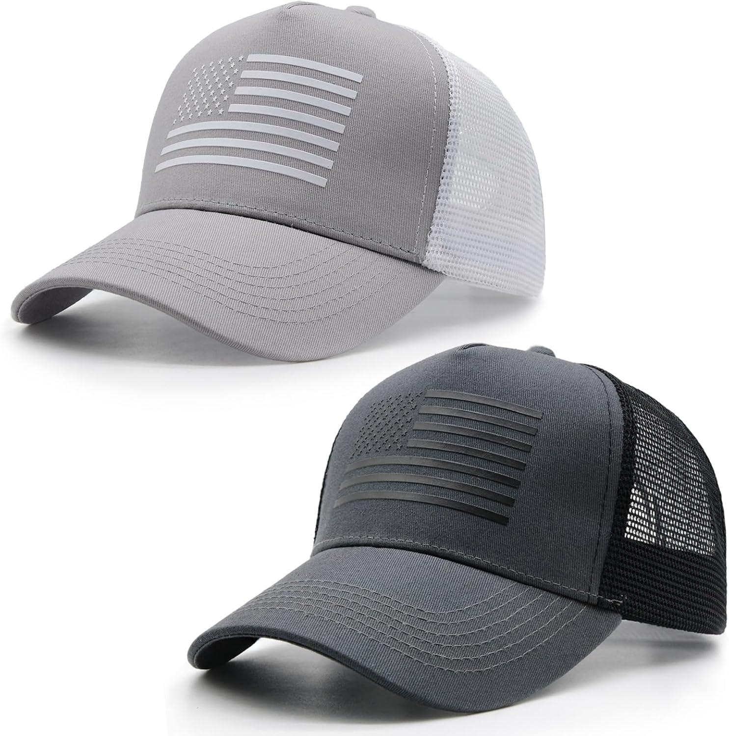 Creative vs Neutral: 2-Pack Flag Caps vs Adjustable Mesh - Comfort Tested for Summer