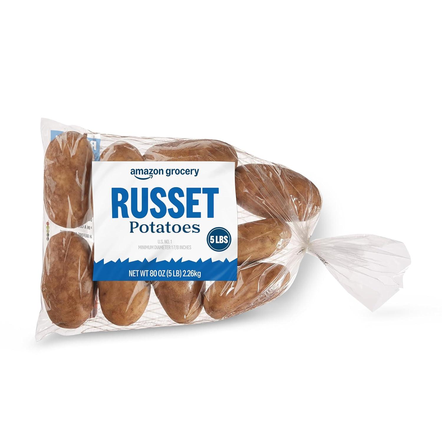 Organic Russet Potatoes (GMO-Free) from WA, vs. Amazon's Starch for Baking & Cooking