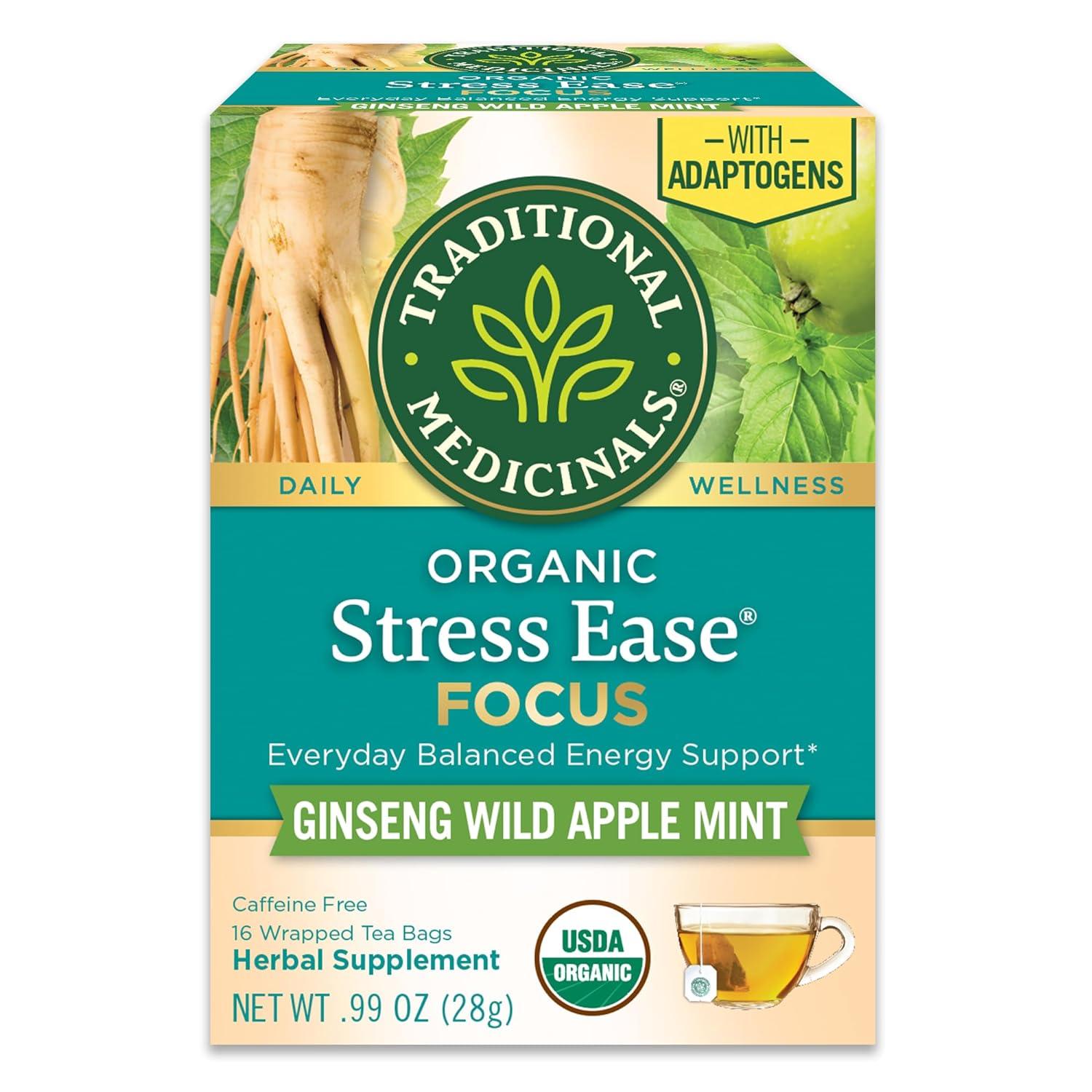 Showdown: Organic Stress Tea, Adaptogen Boost, Wild Mint, 16 Bags-Trendy?