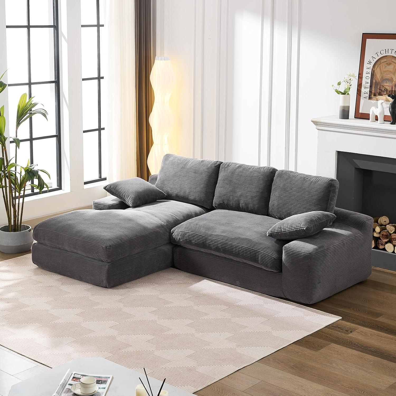 Surprising Insight: 98.4" Modular Sectional Sofa No Assembly Required