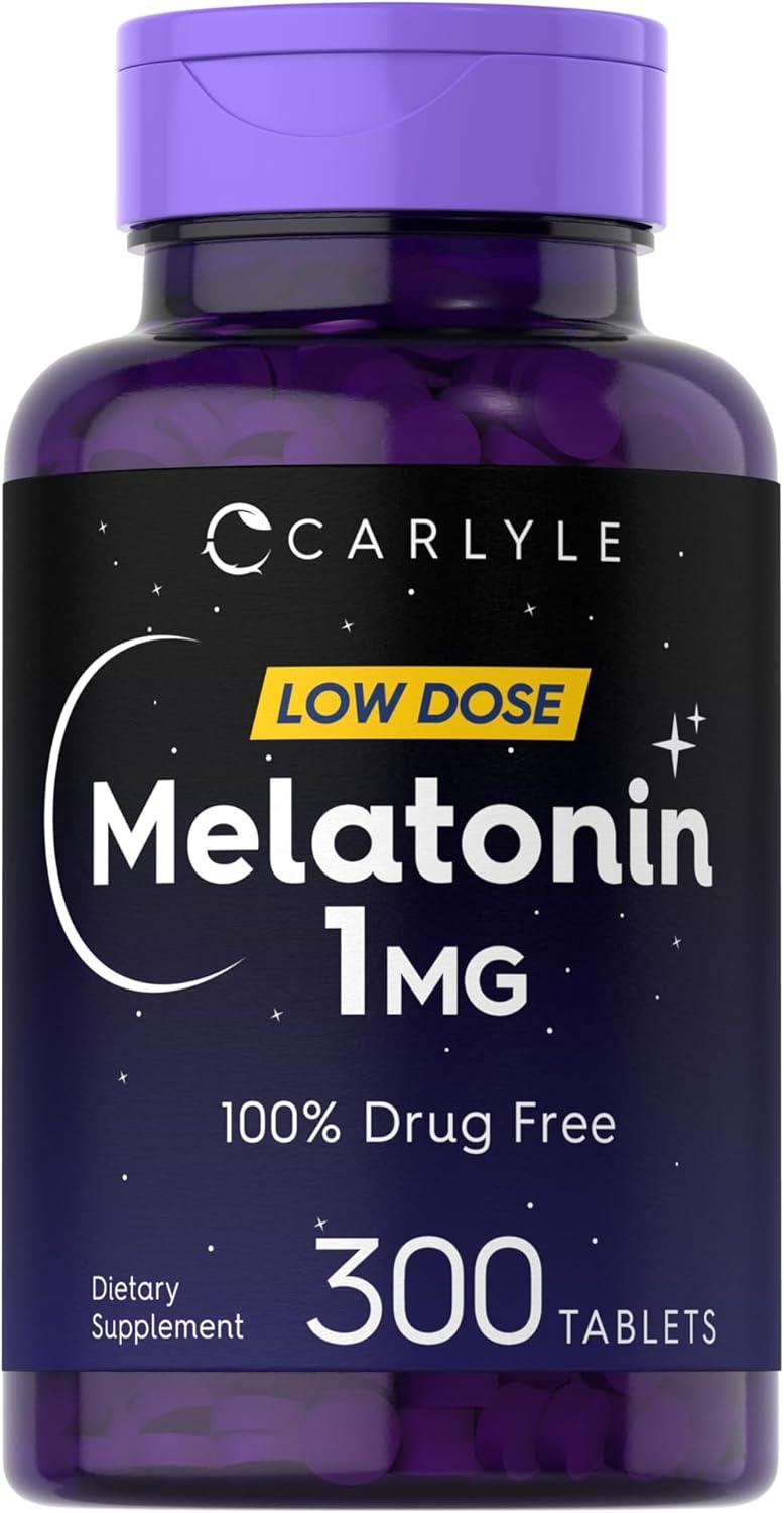 Carlyle Melatonin 1mg vs Drug-Free Aid: Surprising Gluten-Free (300-Count…)